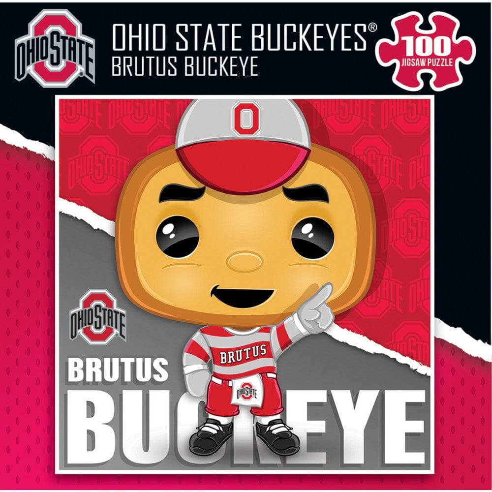 Brutus the Buckeye 100-Piece Jigsaw Puzzle - Ohio State Mascot - Sports Gifts, Sports Memorabilia, Sports Collectibles, Fan Shop