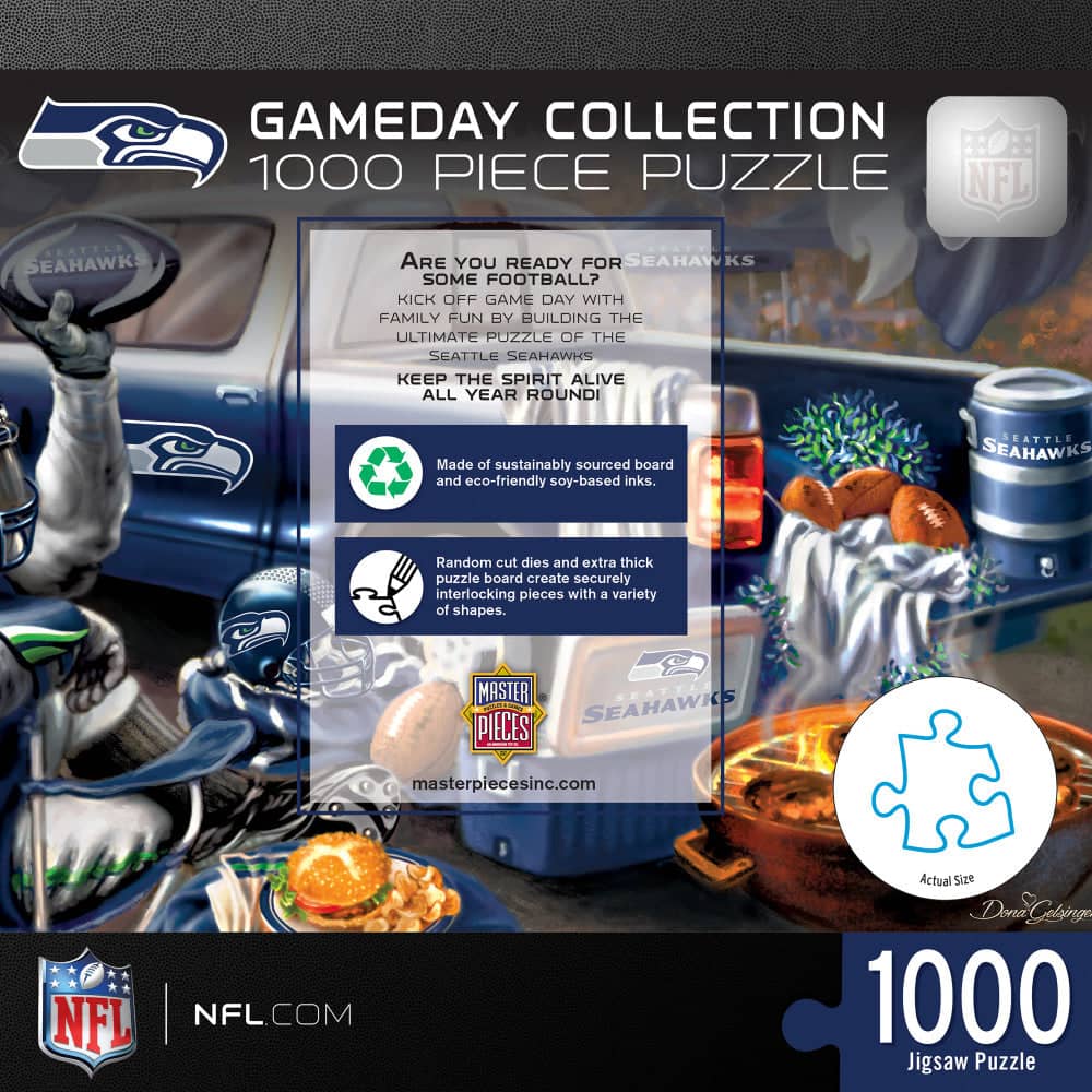 Seattle Seahawks Gameday 1000 Piece Jigsaw Puzzle