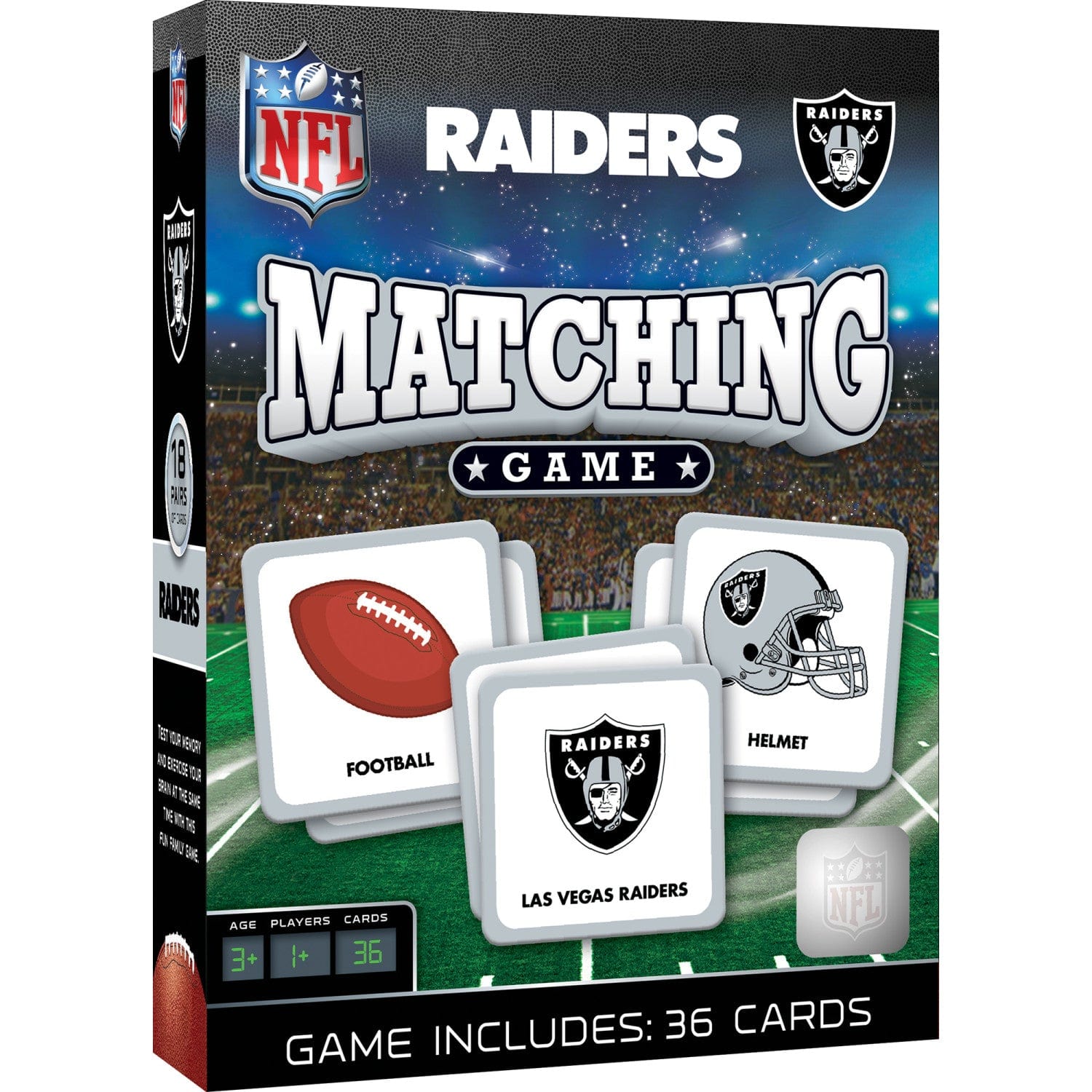 Las Vegas Raiders Memory Matching Game