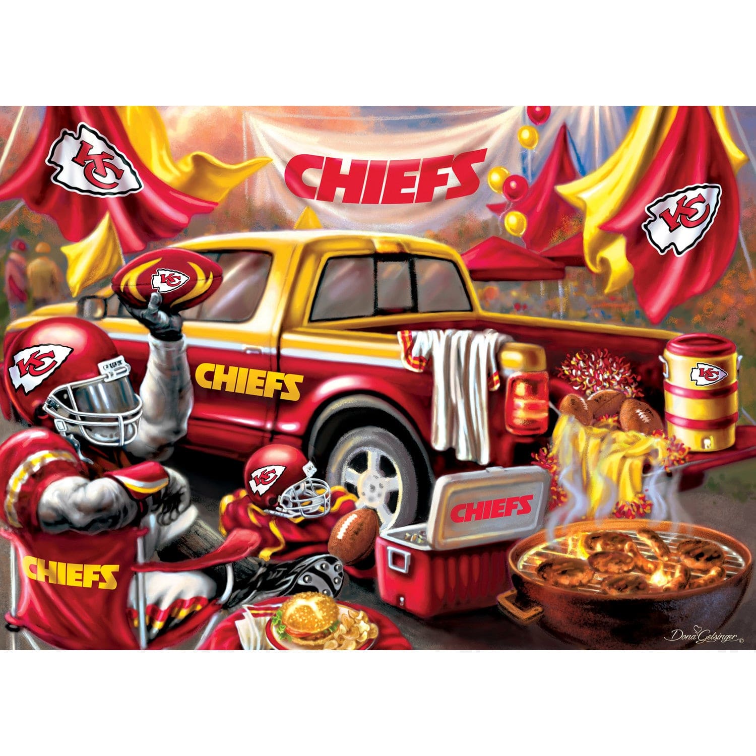 Kansas City Chiefs Gameday 1000 Piece Jigsaw Puzzle