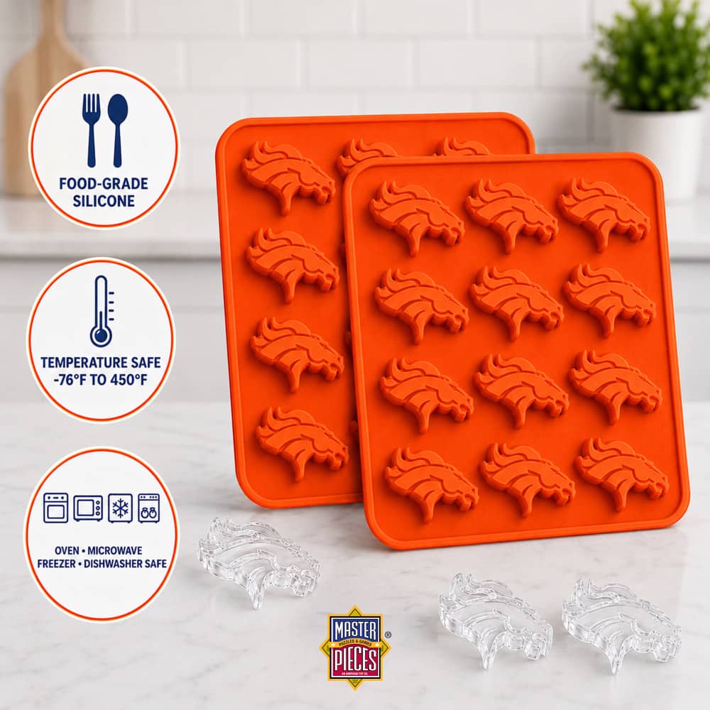 Denver Broncos Silicone Ice Cube Tray