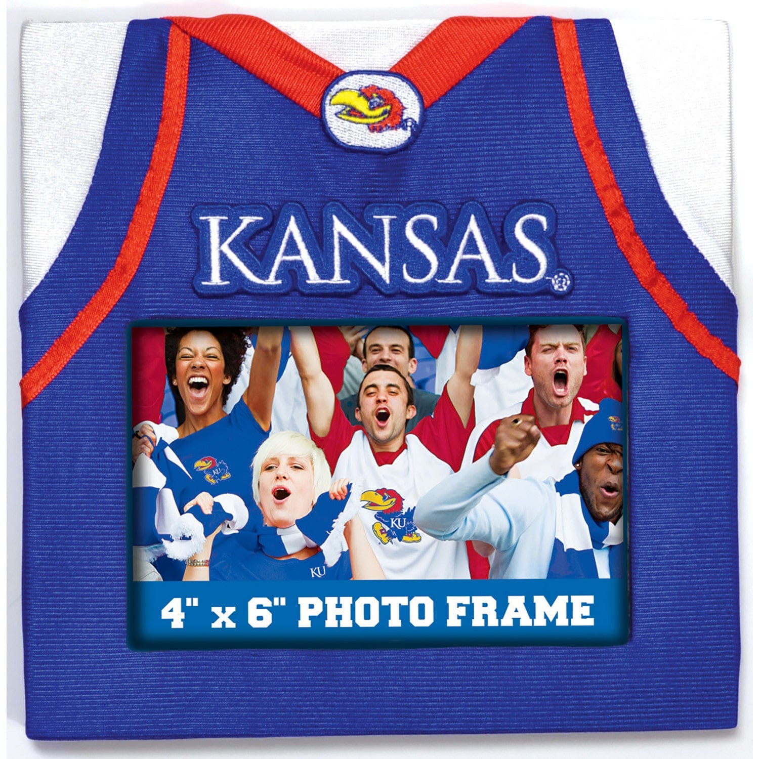 Kansas Jayhawks Team Spirit Uniformed Frame - Sports Gifts, Sports Memorabilia, Sports Collectibles, Fan Shop