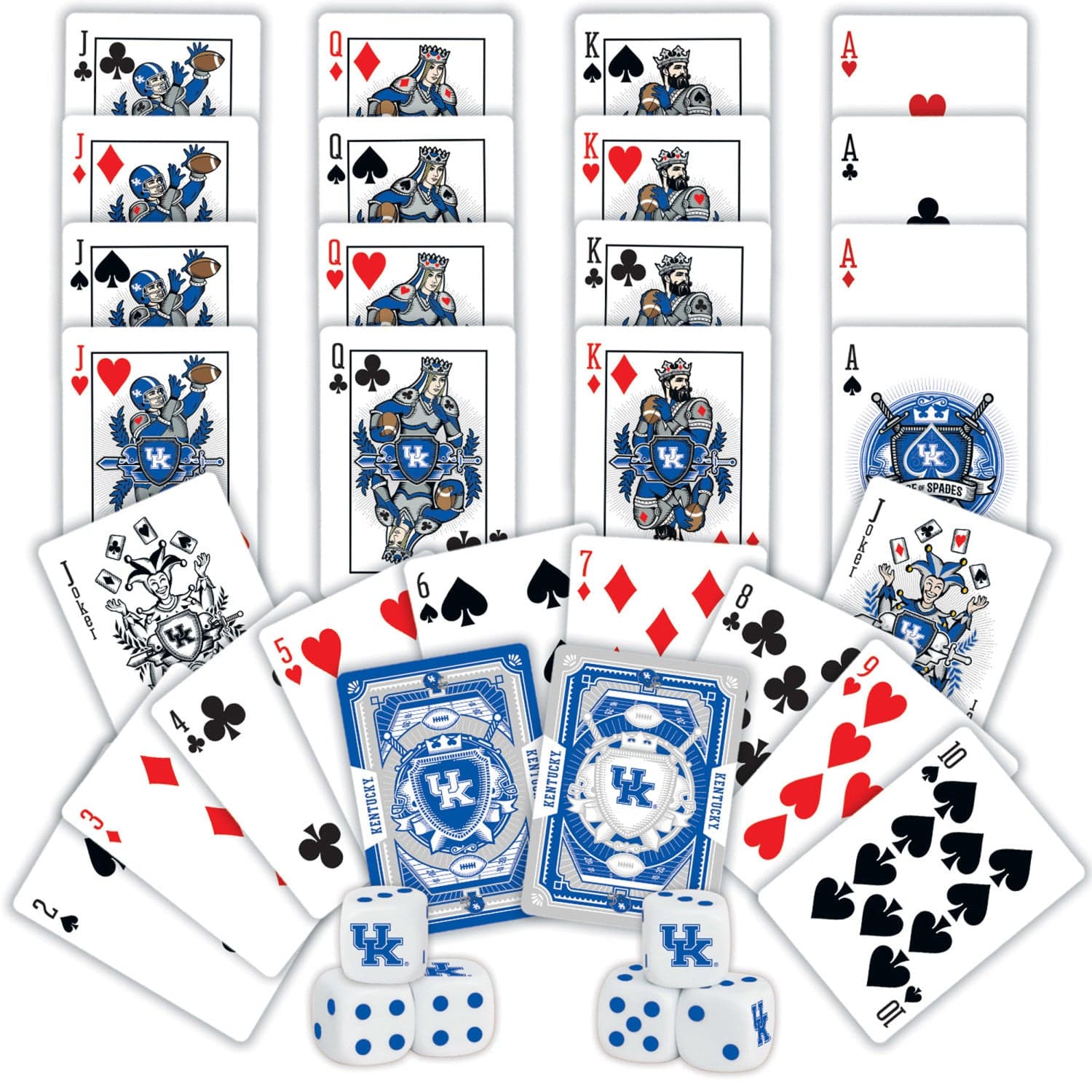 Kentucky Wildcats 2-Pack Playing Cards & Dice Set