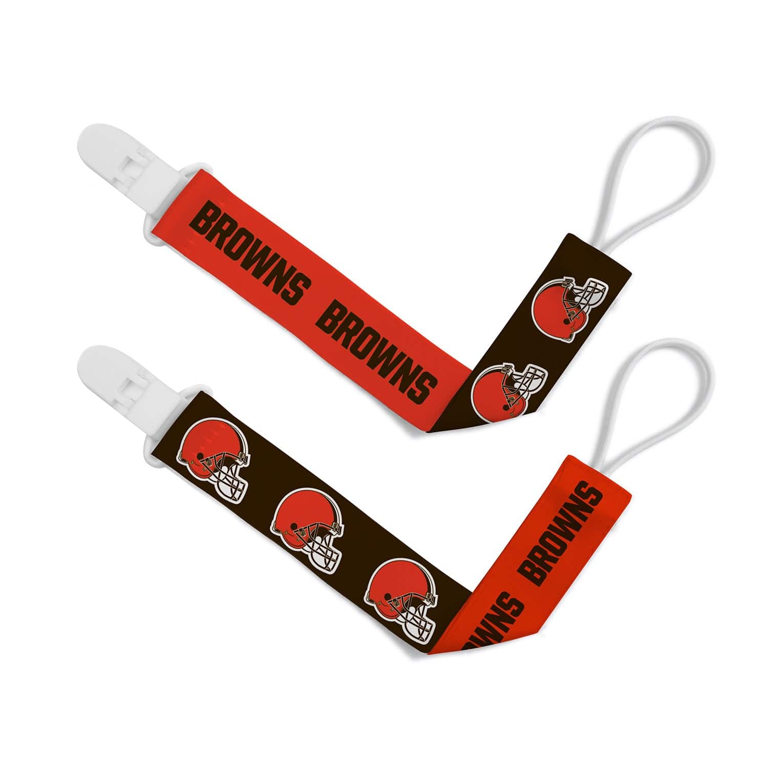 Cleveland Browns Pacifier Clip Set - 2-Pack