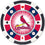 St. Louis Cardinals 100 Piece Poker Chip Set - Sports Gifts, Sports Memorabilia, Sports Collectibles, Fan Shop