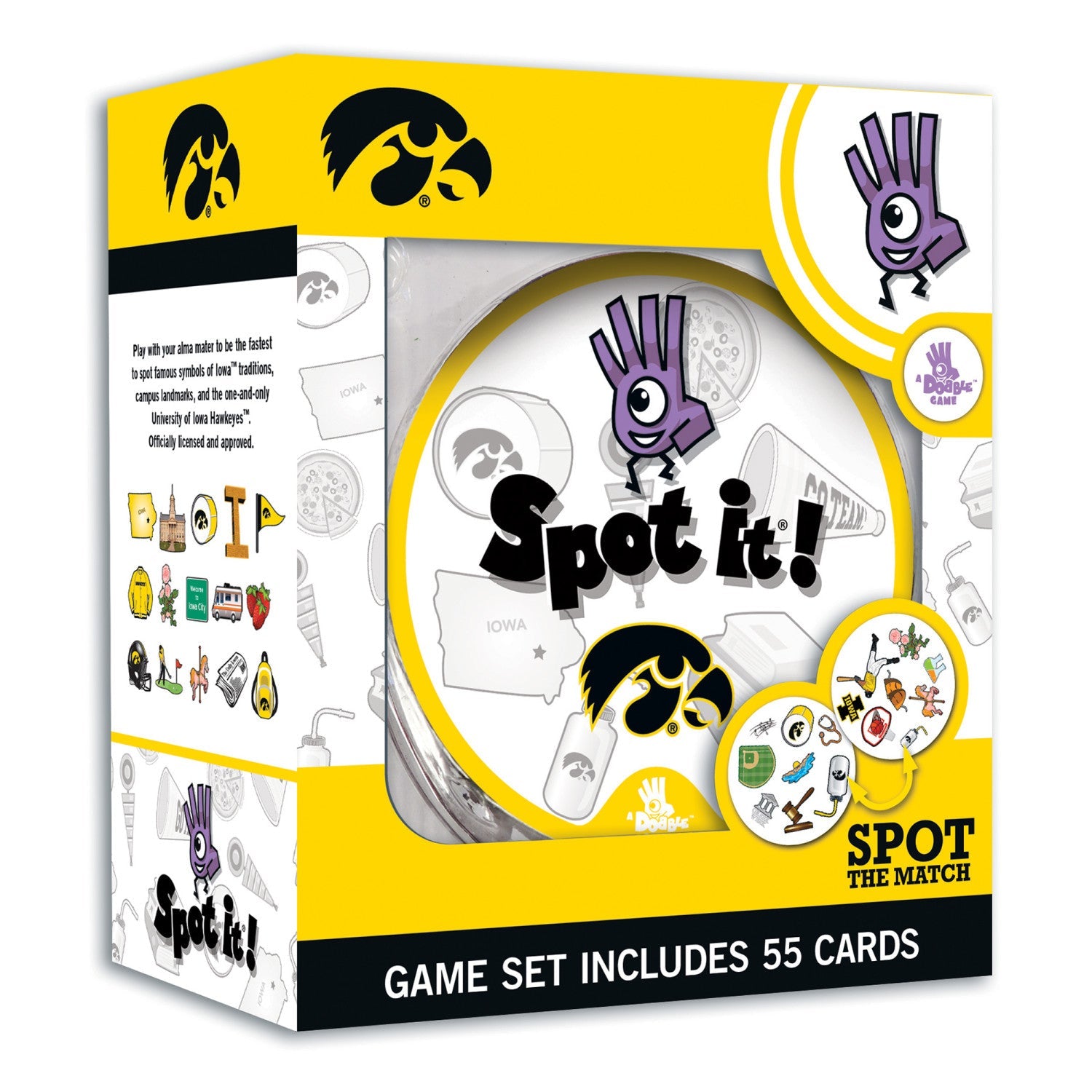 Iowa Hawkeyes Spot It! Card Game - 757 Sports Collectibles
