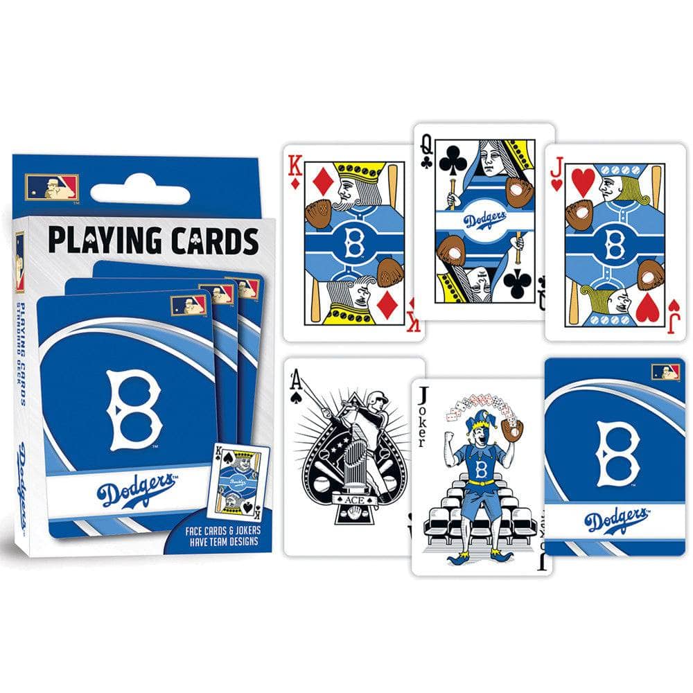 Brooklyn Dodgers 54-Card Deck Playing Cards - Sports Gifts, Sports Memorabilia, Sports Collectibles, Fan Shop
