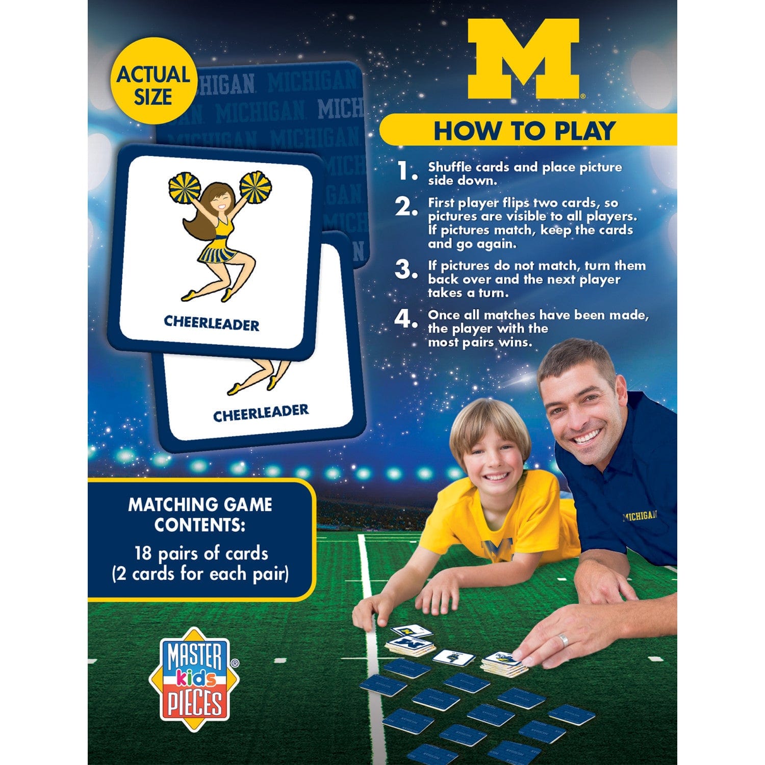 Michigan Wolverines Memory Matching Game - Sports Gifts, Sports Memorabilia, Sports Collectibles, Fan Shop