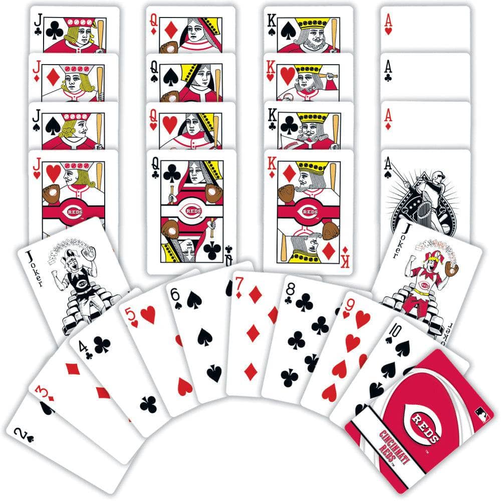 Cincinnati Reds 54-Card Playing Deck - Sports Gifts, Sports Memorabilia, Sports Collectibles, Fan Shop