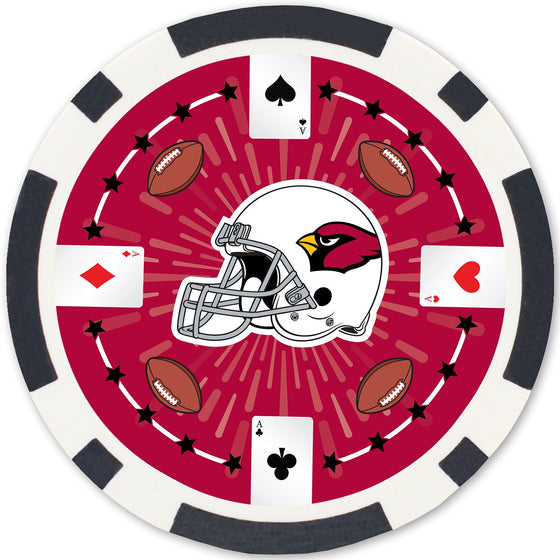 Arizona Cardinals 100 Piece Poker Chips - 757 Sports Collectibles