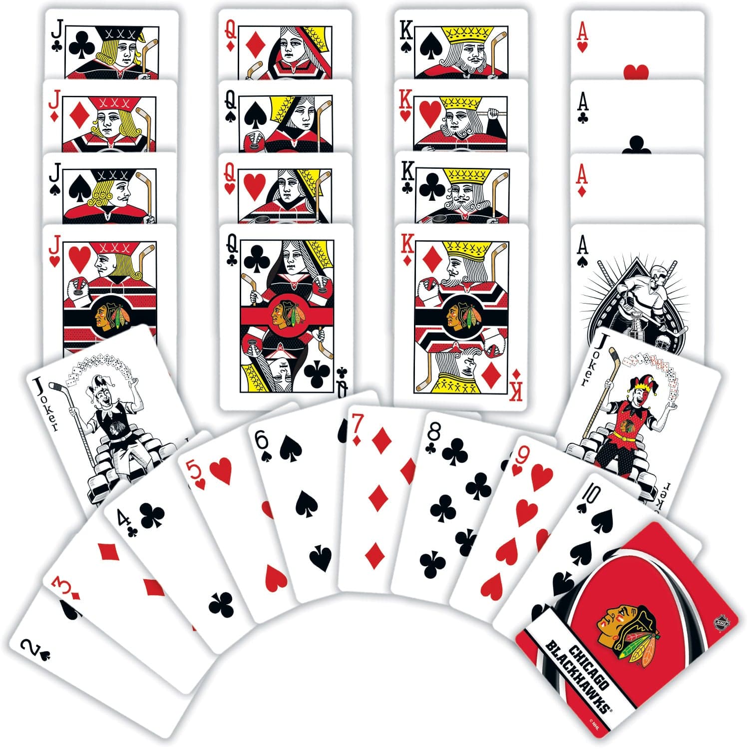 Chicago Blackhawks 54-Card Playing Deck