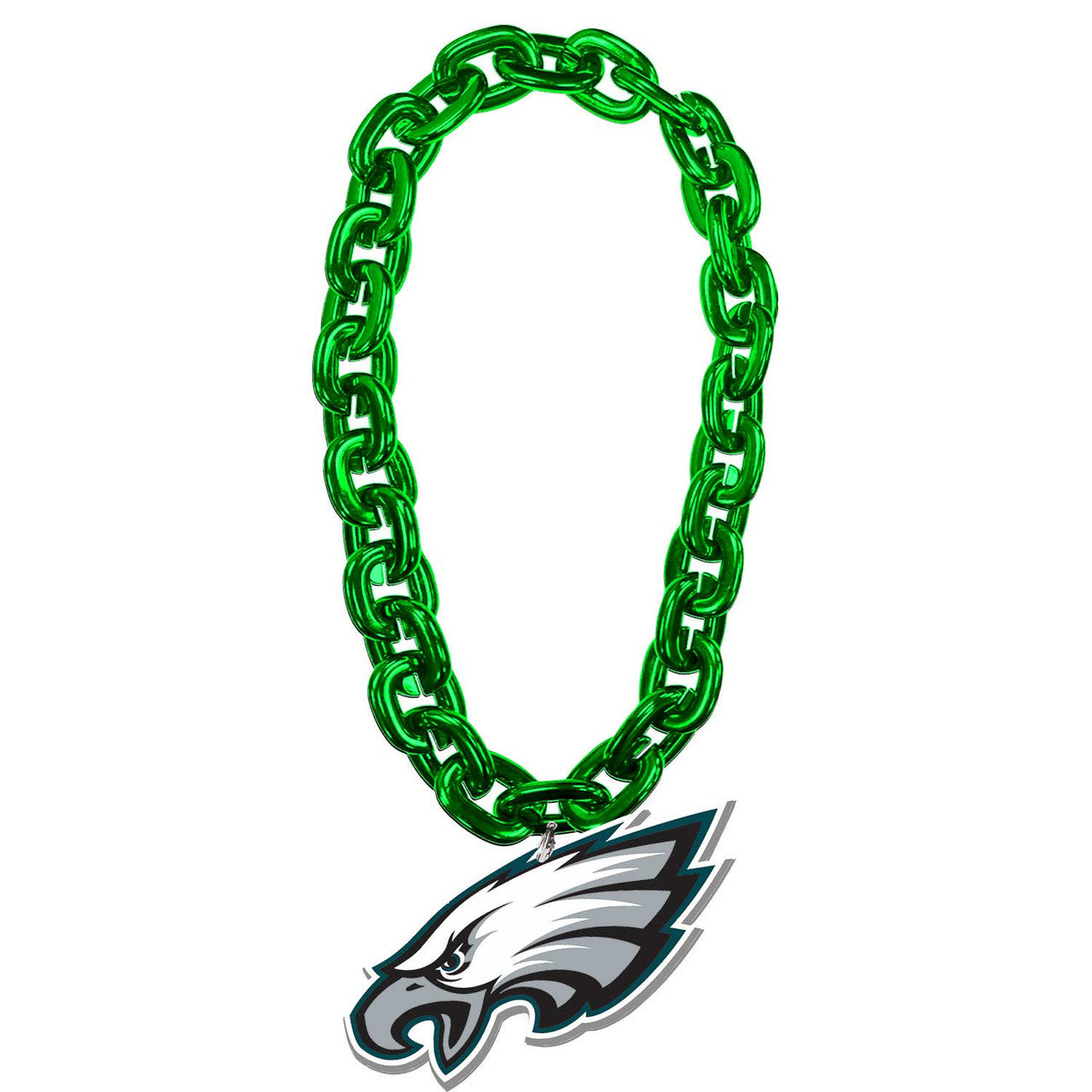 PHILADELPHIA EAGLES HEAD (GREEN) FAN CHAIN - Sports Collectibles, Sports Memorabilia, Sports Fan Shop, Sports Gifts