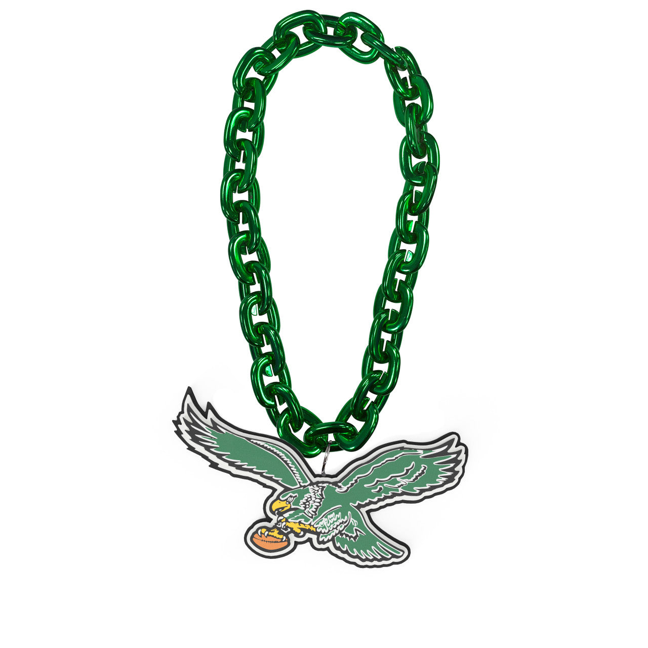 EAGLES GREEN THROWBACK EAGLE LOGO (GREEN) FAN CHAIN - Sports Collectibles, Sports Memorabilia, Sports Fan Shop, Sports Gifts