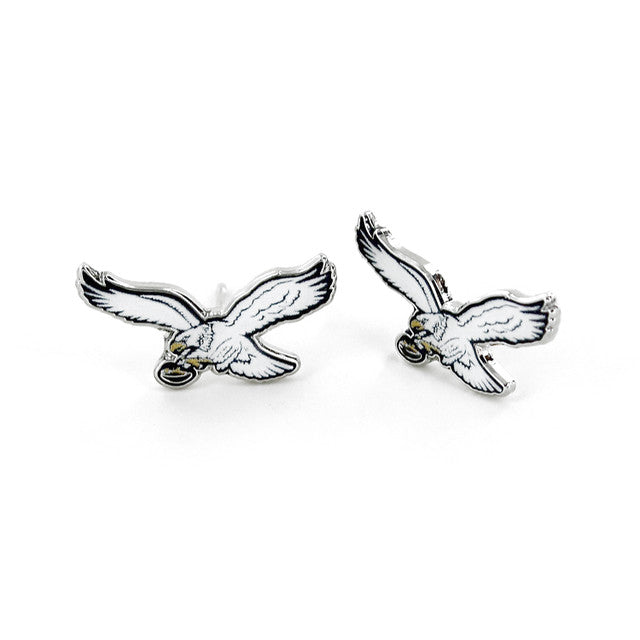 PHILADELPHIA EAGLES RETRO WHITE EAGLE POST EARRINGS - Sports Collectibles, Sports Memorabilia, Sports Fan Shop, Sports Gifts