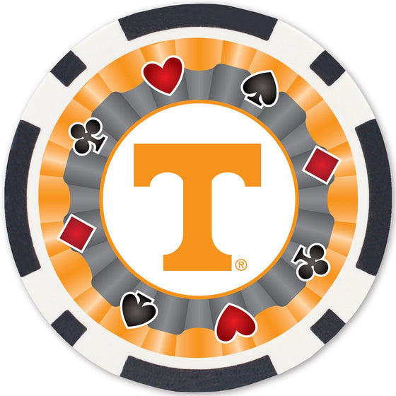 Tennessee Volunteers 100 Piece Poker Chips - 757 Sports Collectibles