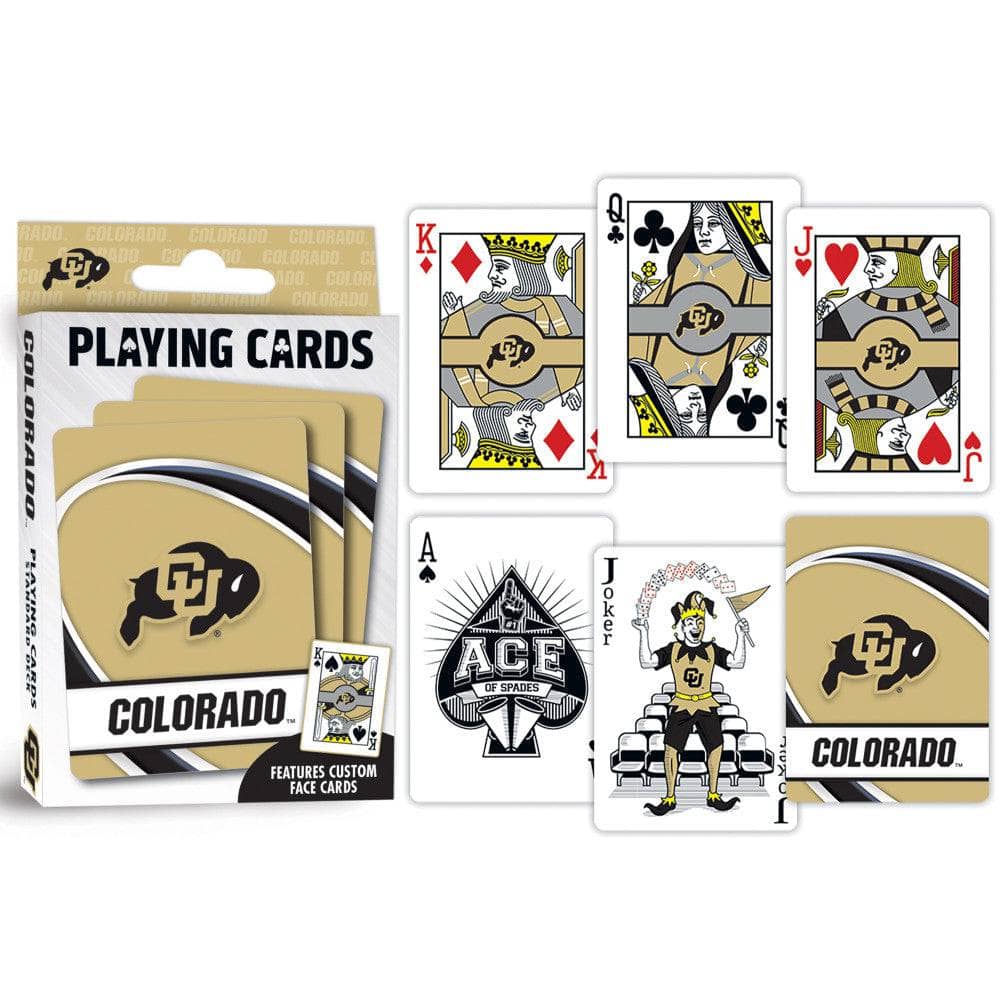 Colorado Buffaloes Playing Cards - 54 Card Deck - Sports Gifts, Sports Memorabilia, Sports Collectibles, Fan Shop