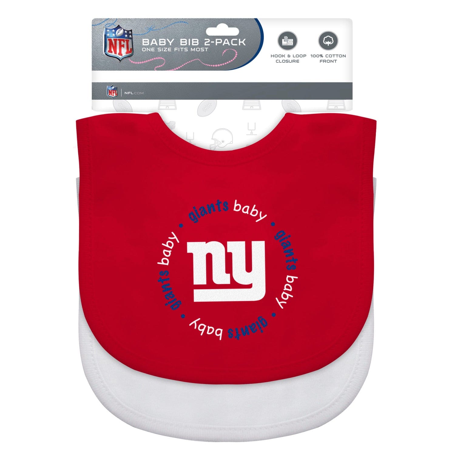 New York Giants Baby Bibs 2-Pack