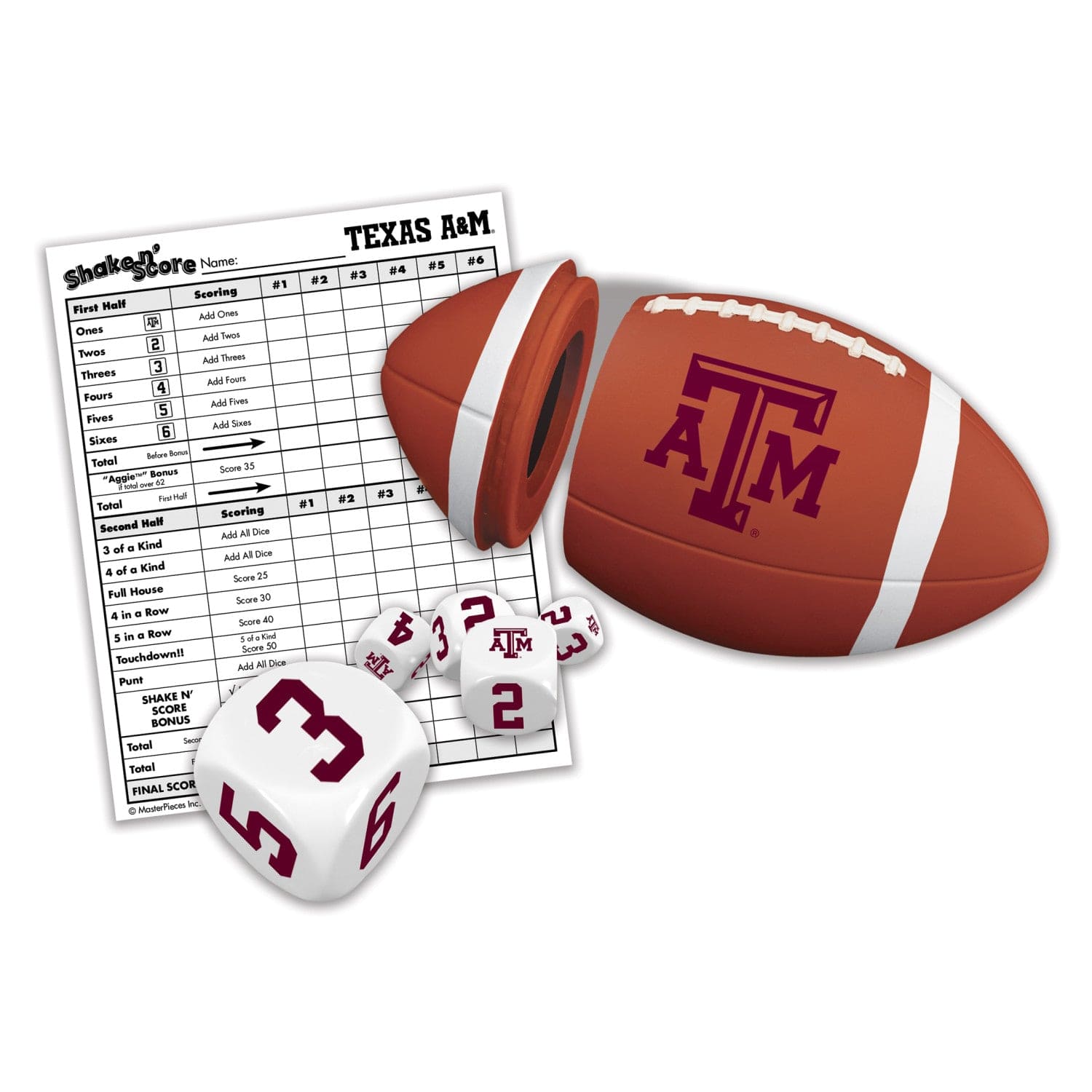 Texas A&M Aggies Shake n' Score Game - Sports Gifts, Sports Memorabilia, Sports Collectibles, Fan Shop