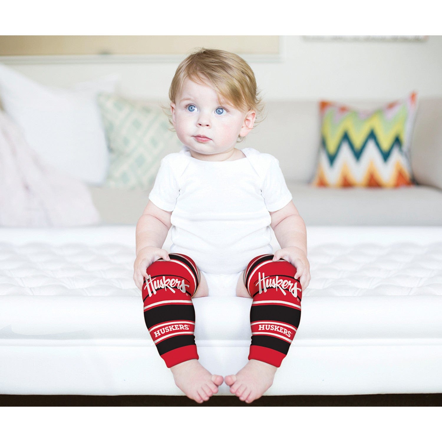 Nebraska Cornhuskers Baby Leg Warmers - Cute & Cozy Team Spirit Gear - Sports Gifts, Sports Memorabilia, Sports Collectibles, Fan Shop