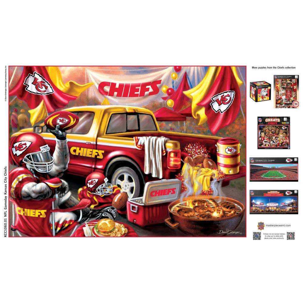 Kansas City Chiefs Gameday 1000 Piece Jigsaw Puzzle