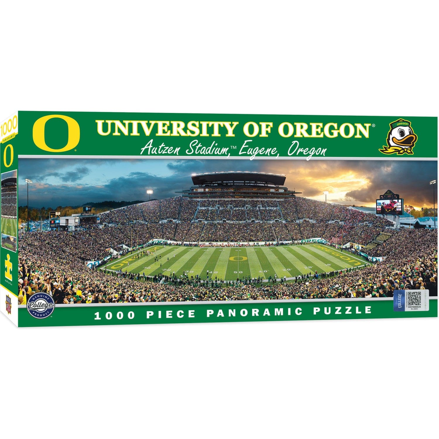 Oregon Ducks 1000-Piece Panoramic Jigsaw Puzzle - Sports Gifts, Sports Memorabilia, Sports Collectibles, Fan Shop