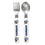 Baby Fanatic NFL Dallas Cowboys Team Logo Fork and Spoon Set - Sports Gifts, Sports Memorabilia, Sports Collectibles, Fan Shop