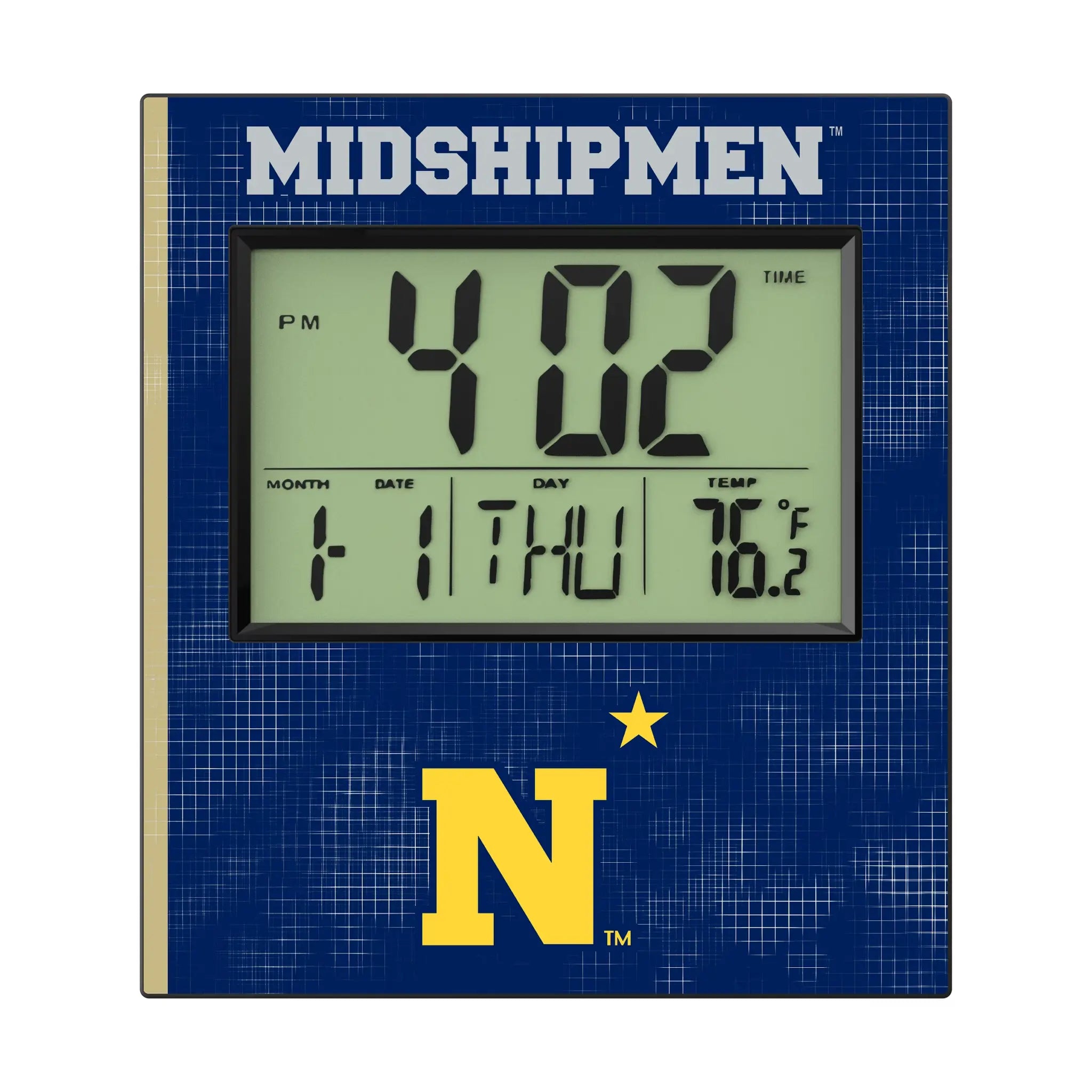 United State Naval Academy Midshipmen Hatch Wall Clock