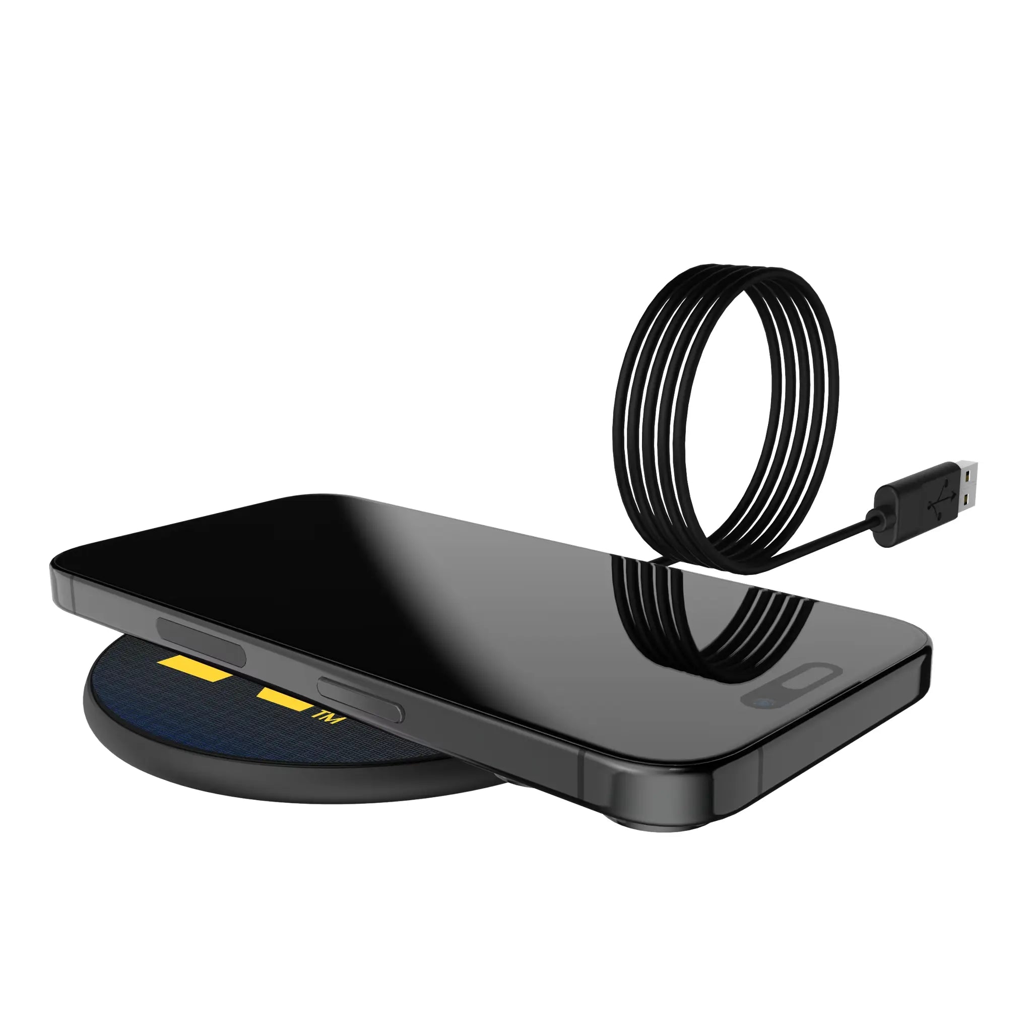 United State Naval Academy Midshipmen Linen 15-Watt Wireless Charger