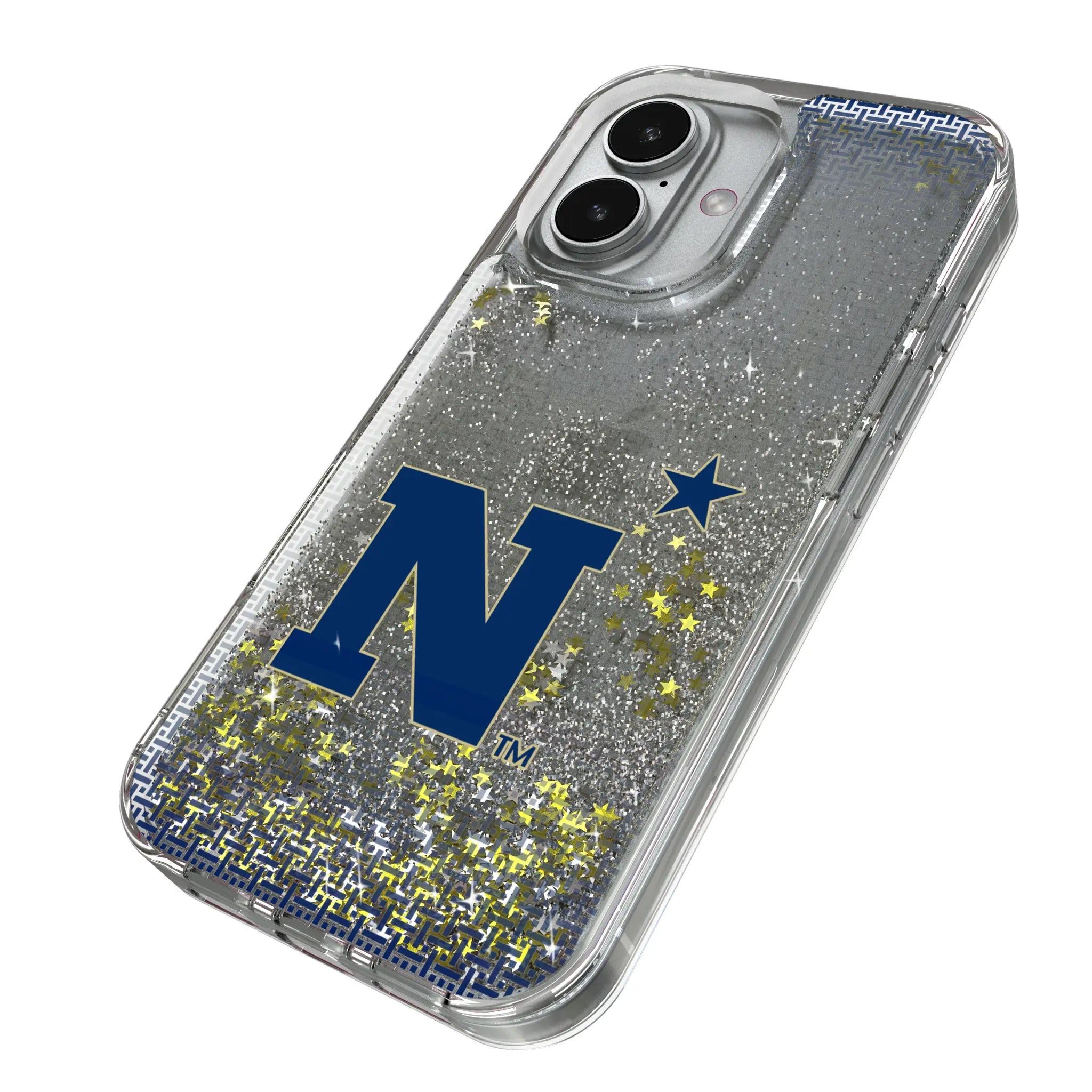 United State Naval Academy Midshipmen Linen Glitter Phone Case