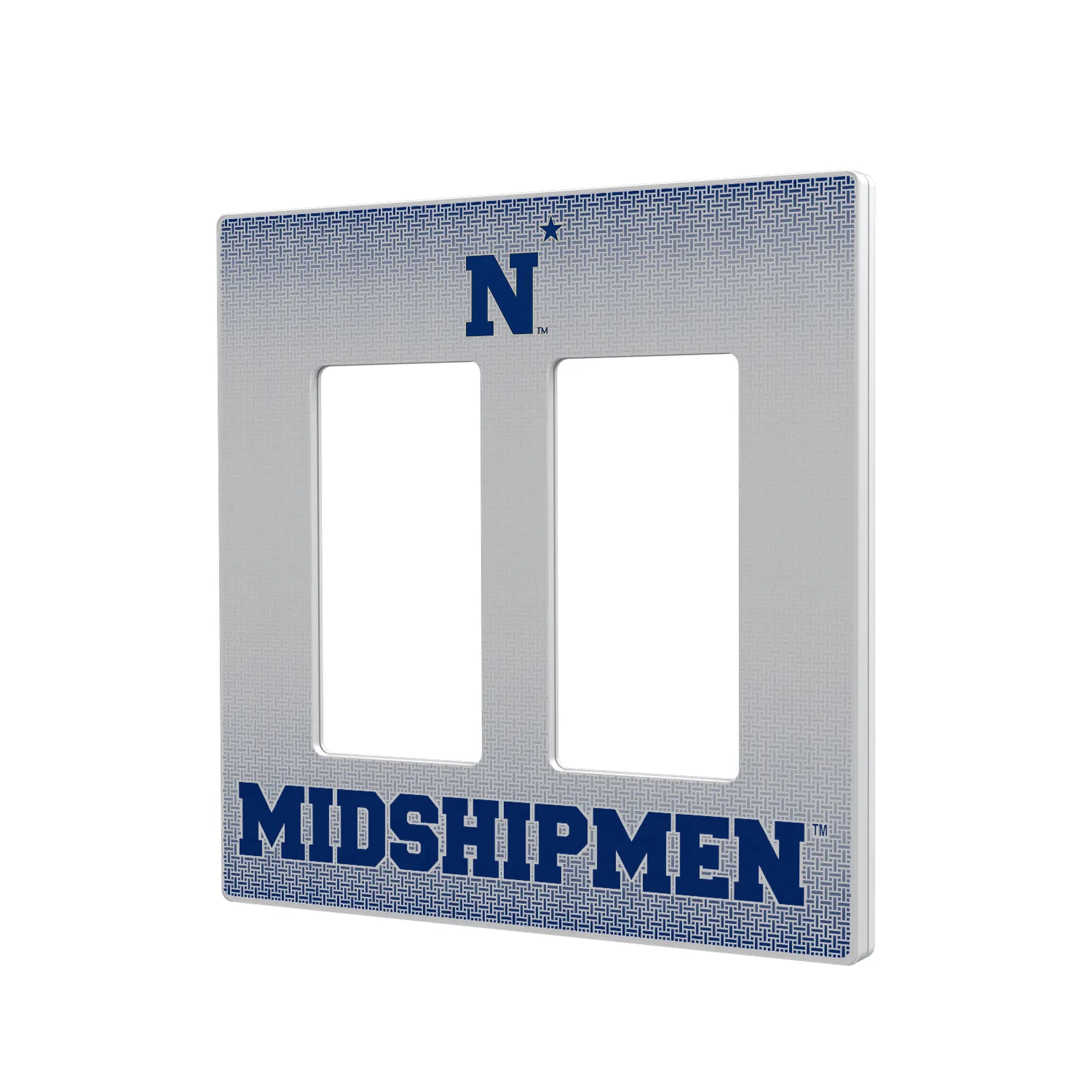 United State Naval Academy Midshipmen Linen Hidden-Screw Light Switch Plate