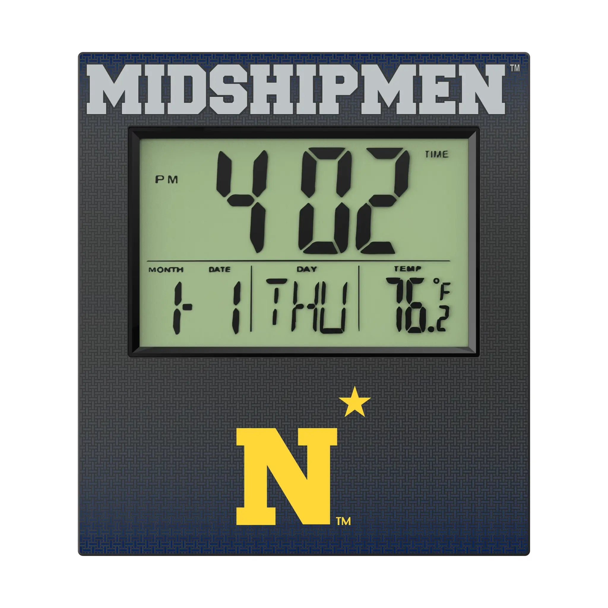United State Naval Academy Midshipmen Linen Wall Clock
