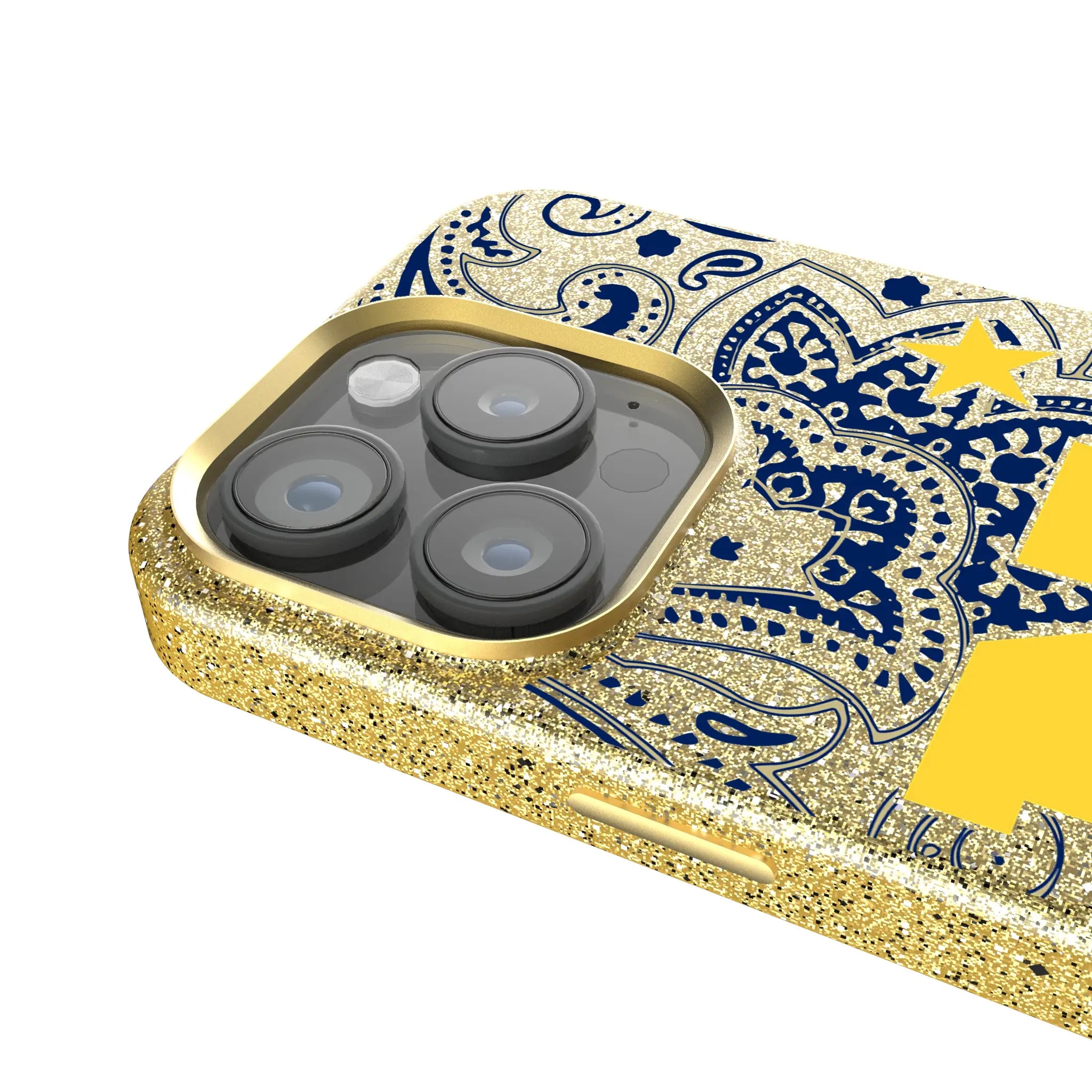 United State Naval Academy Midshipmen Paisley Bling Phone Case