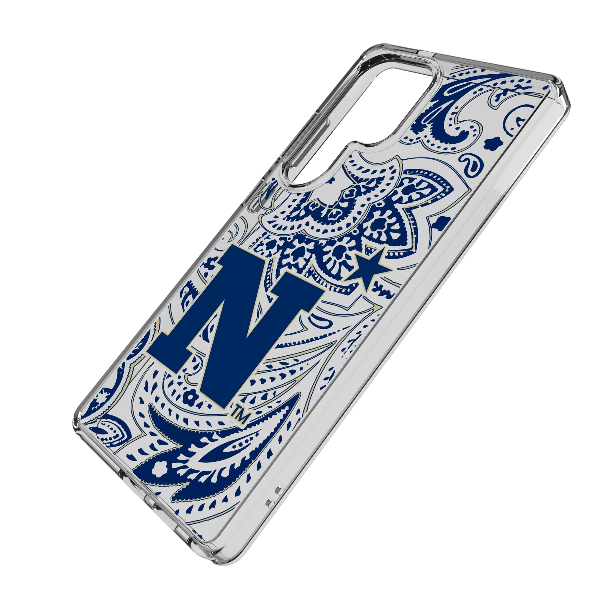 United State Naval Academy Midshipmen Paisley Clear Phone Case for Samsung Galaxy