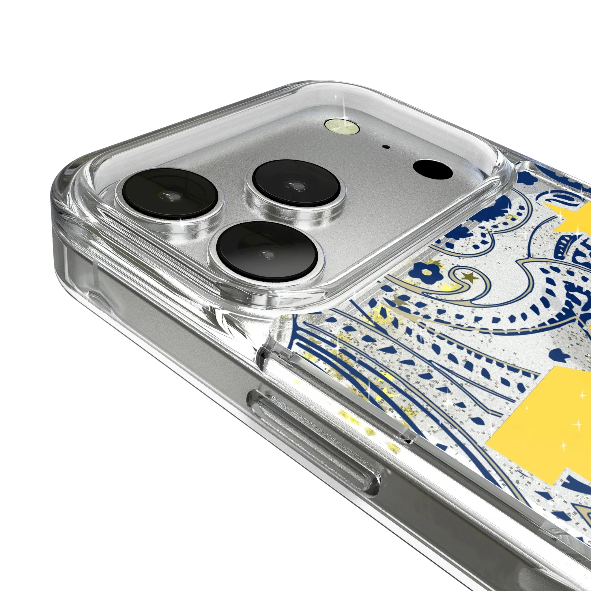 United State Naval Academy Midshipmen Paisley Glitter Phone Case