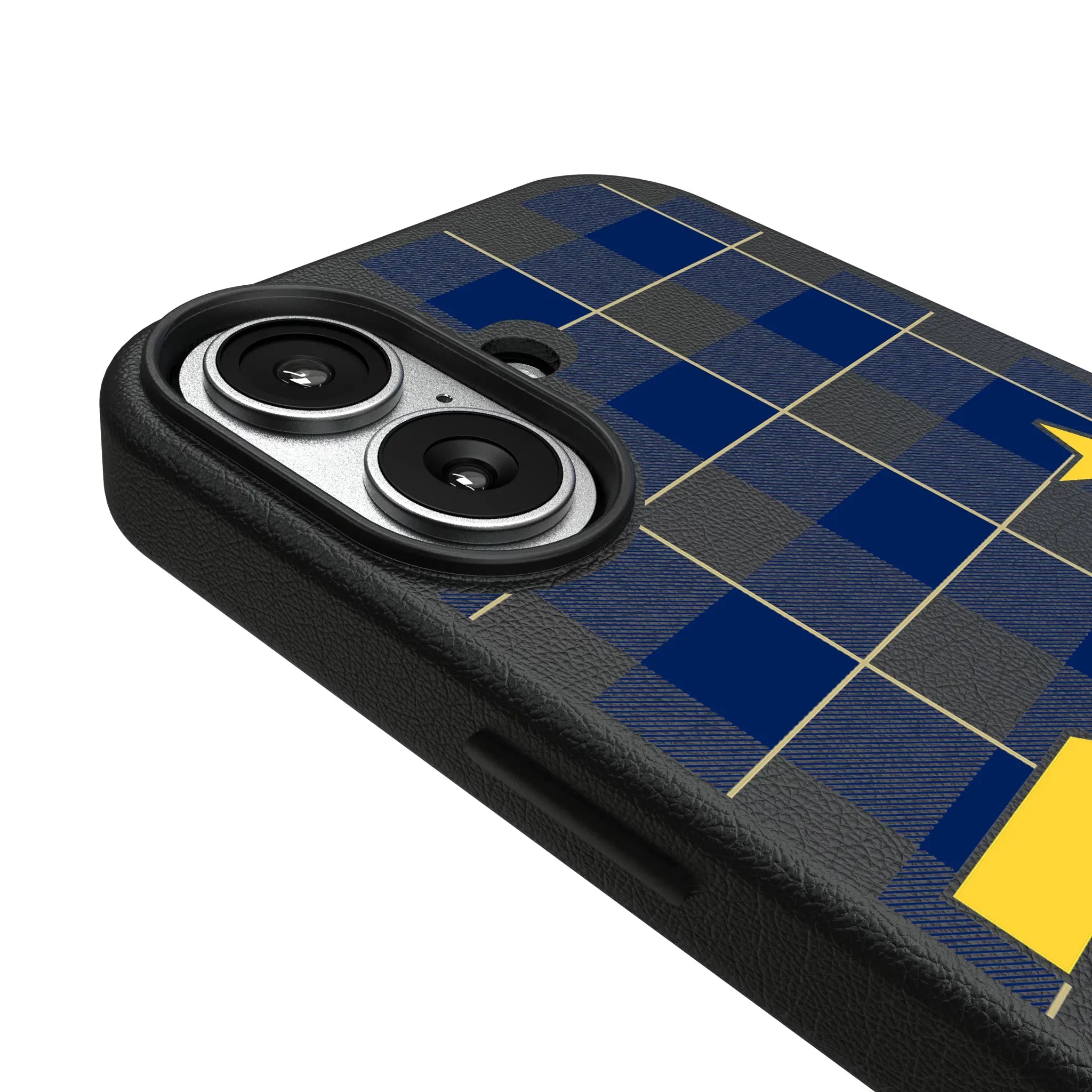 United State Naval Academy Midshipmen Plaid MagSafe Compatible Phone Case for Apple iPhone
