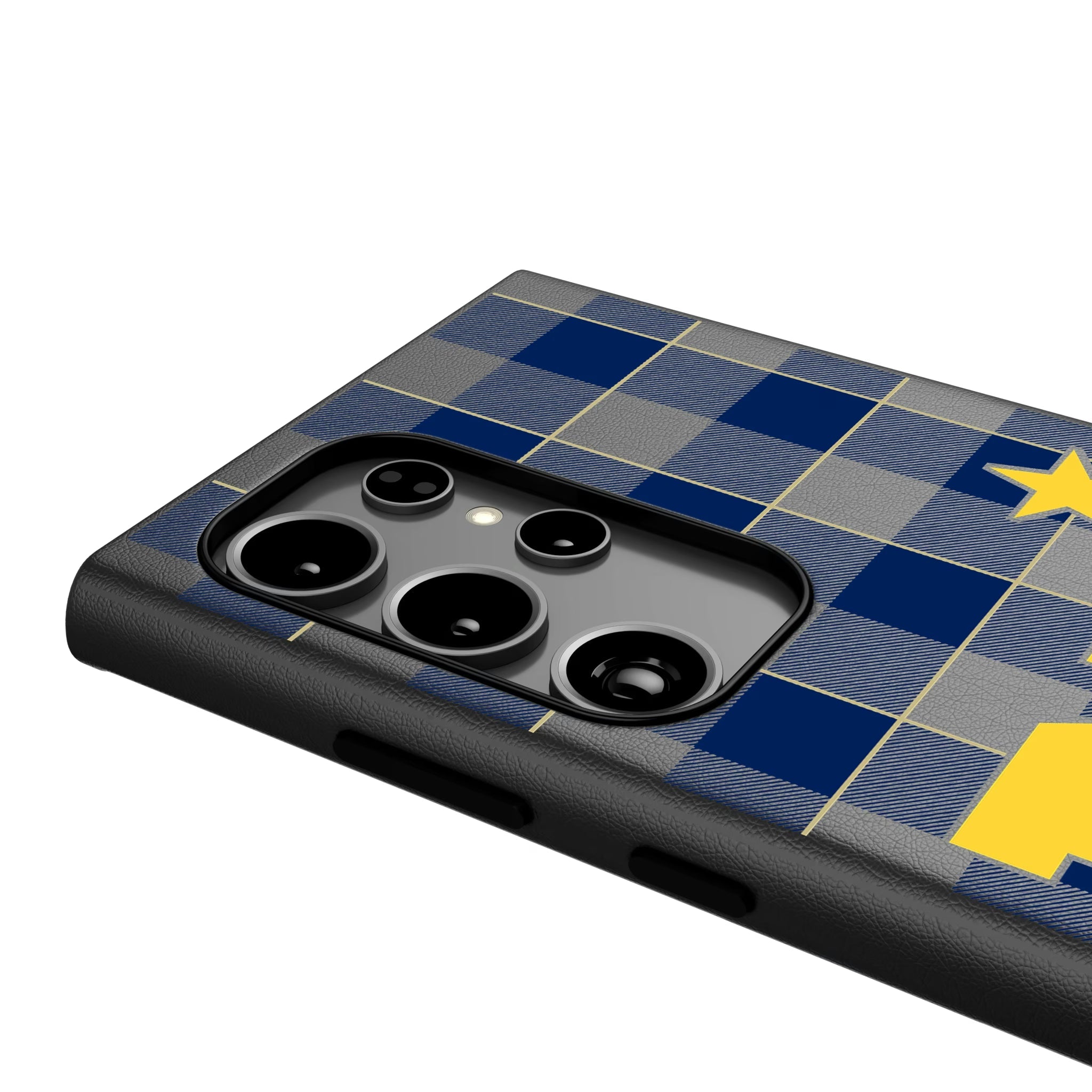United State Naval Academy Midshipmen Plaid MagSafe Compatible Phone Case for Samsung Galaxy