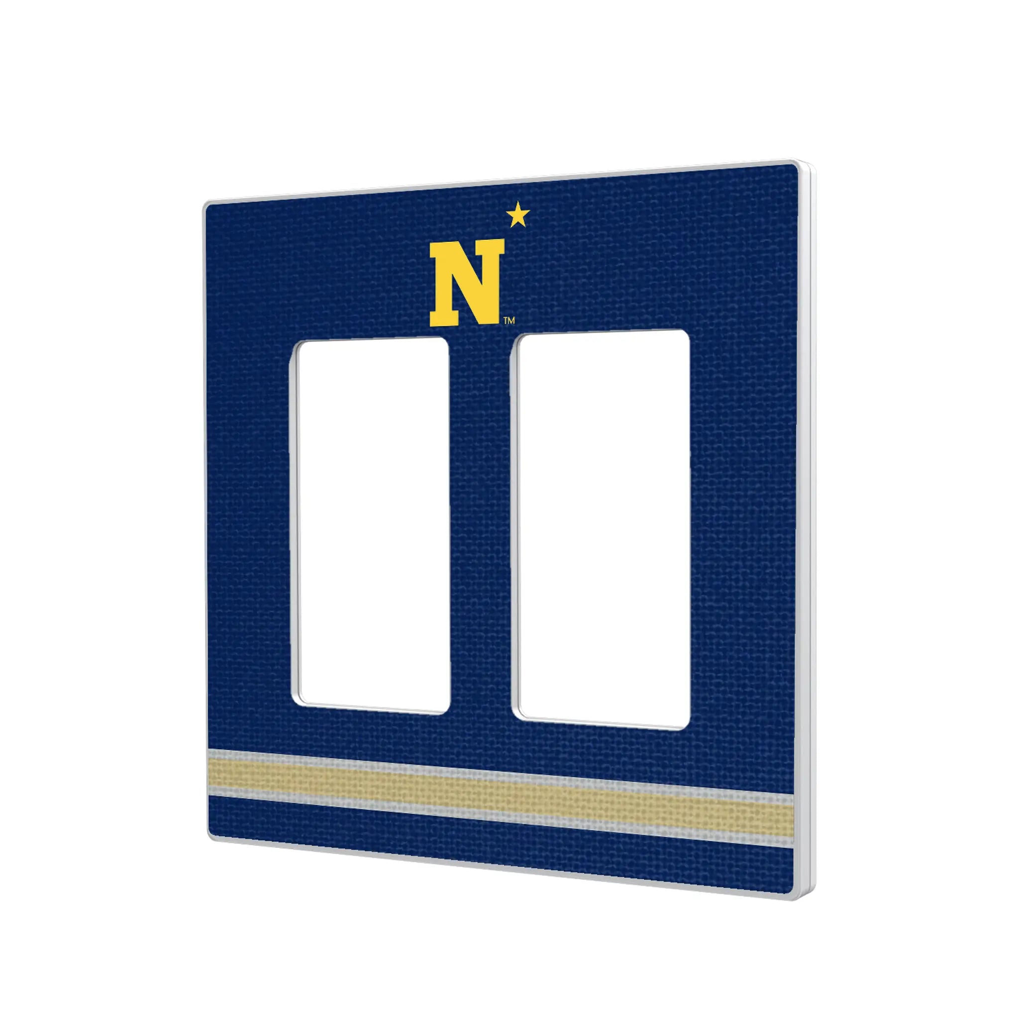 United State Naval Academy Midshipmen Stripe Hidden-Screw Light Switch Plate