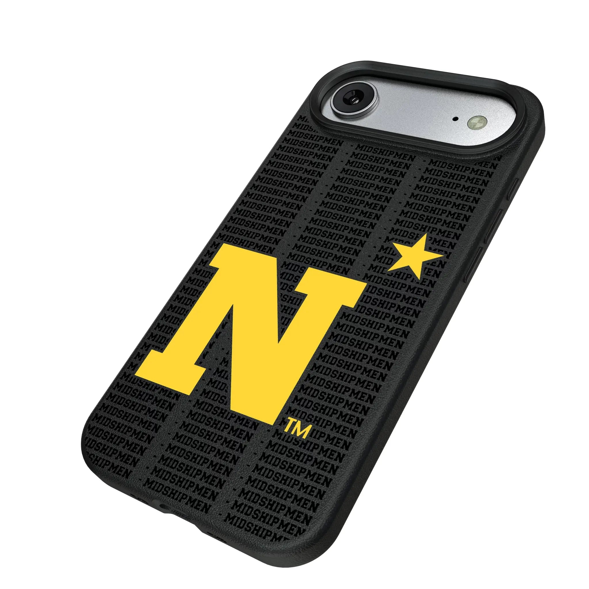 United State Naval Academy Midshipmen Text Backdrop MagSafe Compatible Phone Case for Apple iPhone