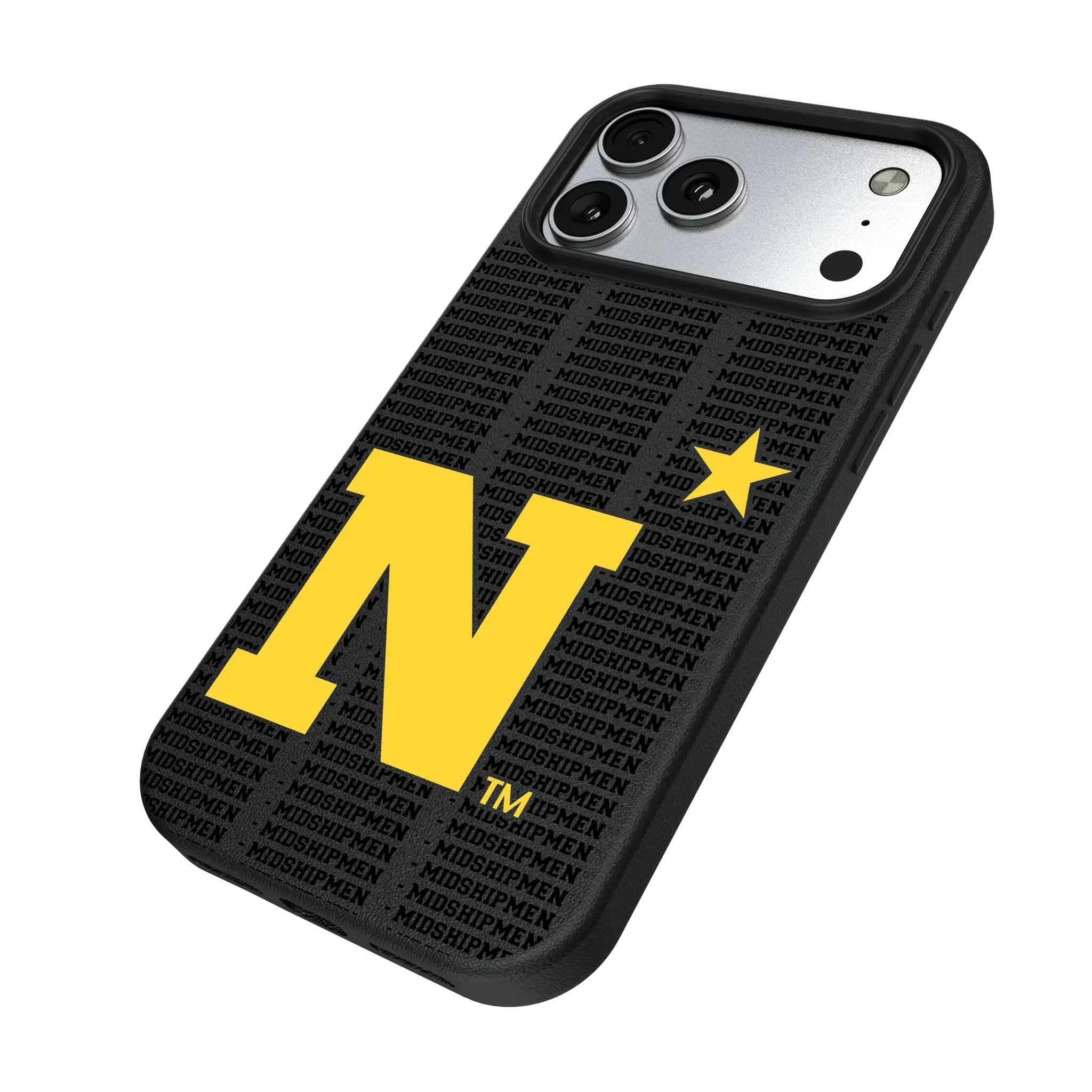 United State Naval Academy Midshipmen Text Backdrop MagSafe Compatible Phone Case for Apple iPhone