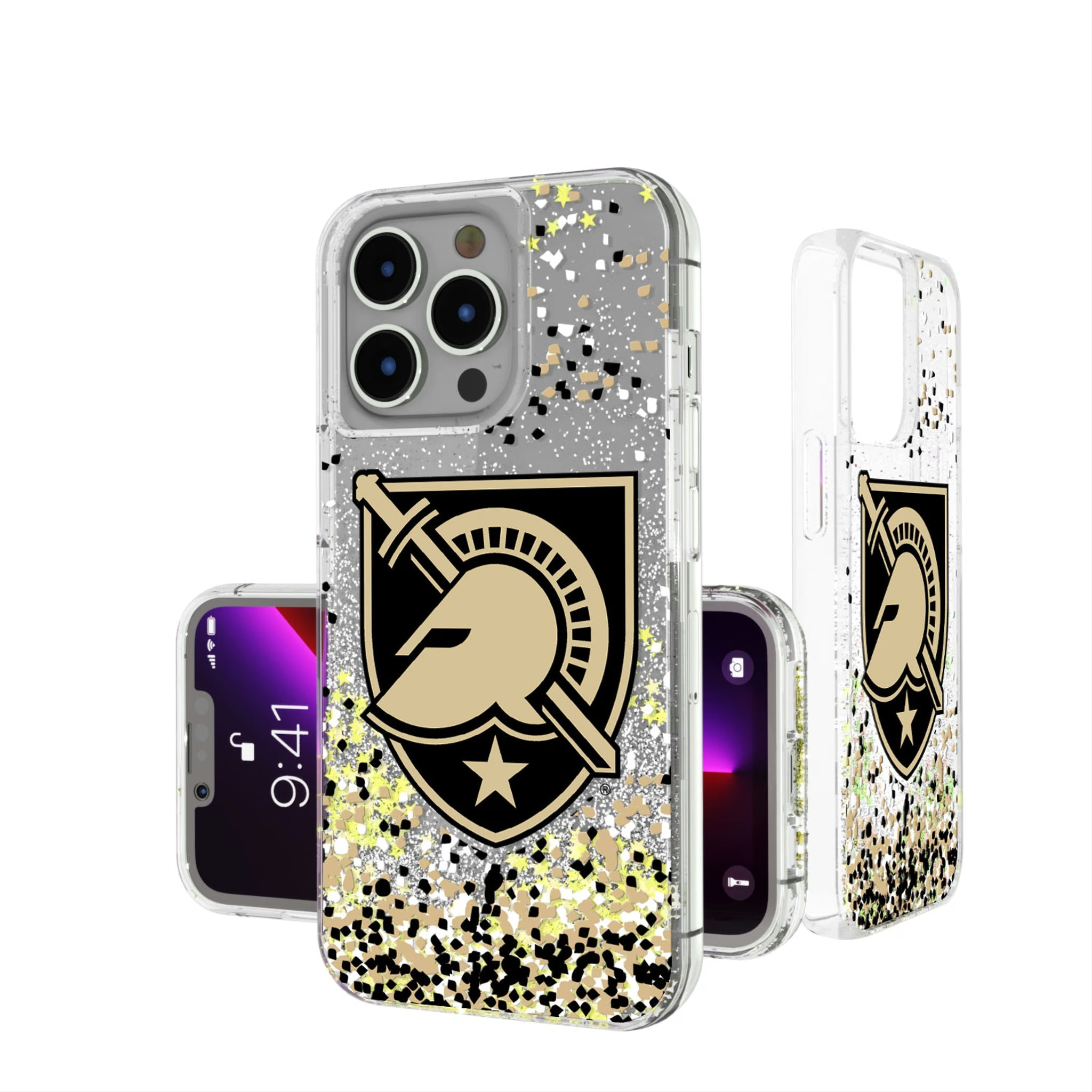United States Military Academy Black Knights Confetti Glitter Phone Case - Sports Gifts, Sports Memorabilia, Sports Collectibles, Fan Shop