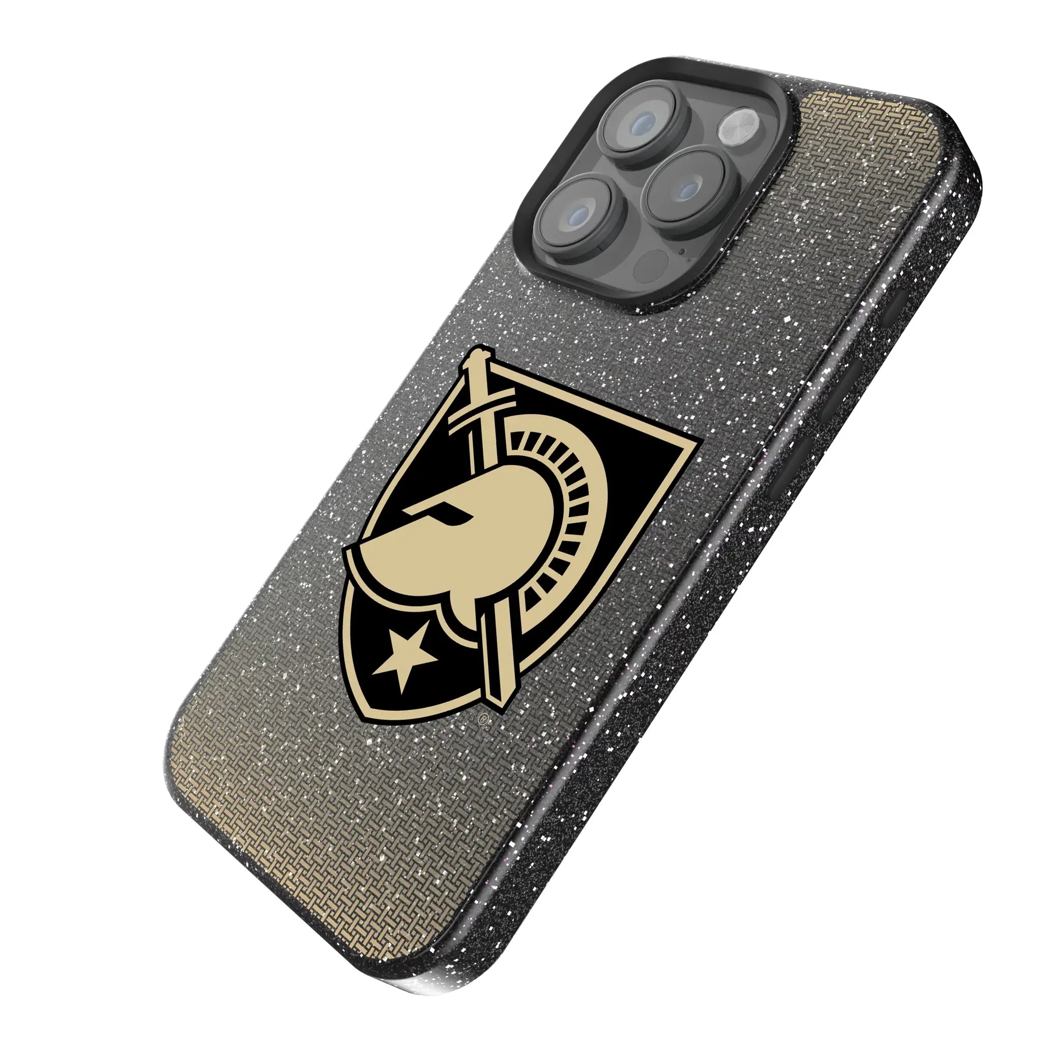 United States Military Academy Black Knights Linen Bling Phone Case for Apple iPhone