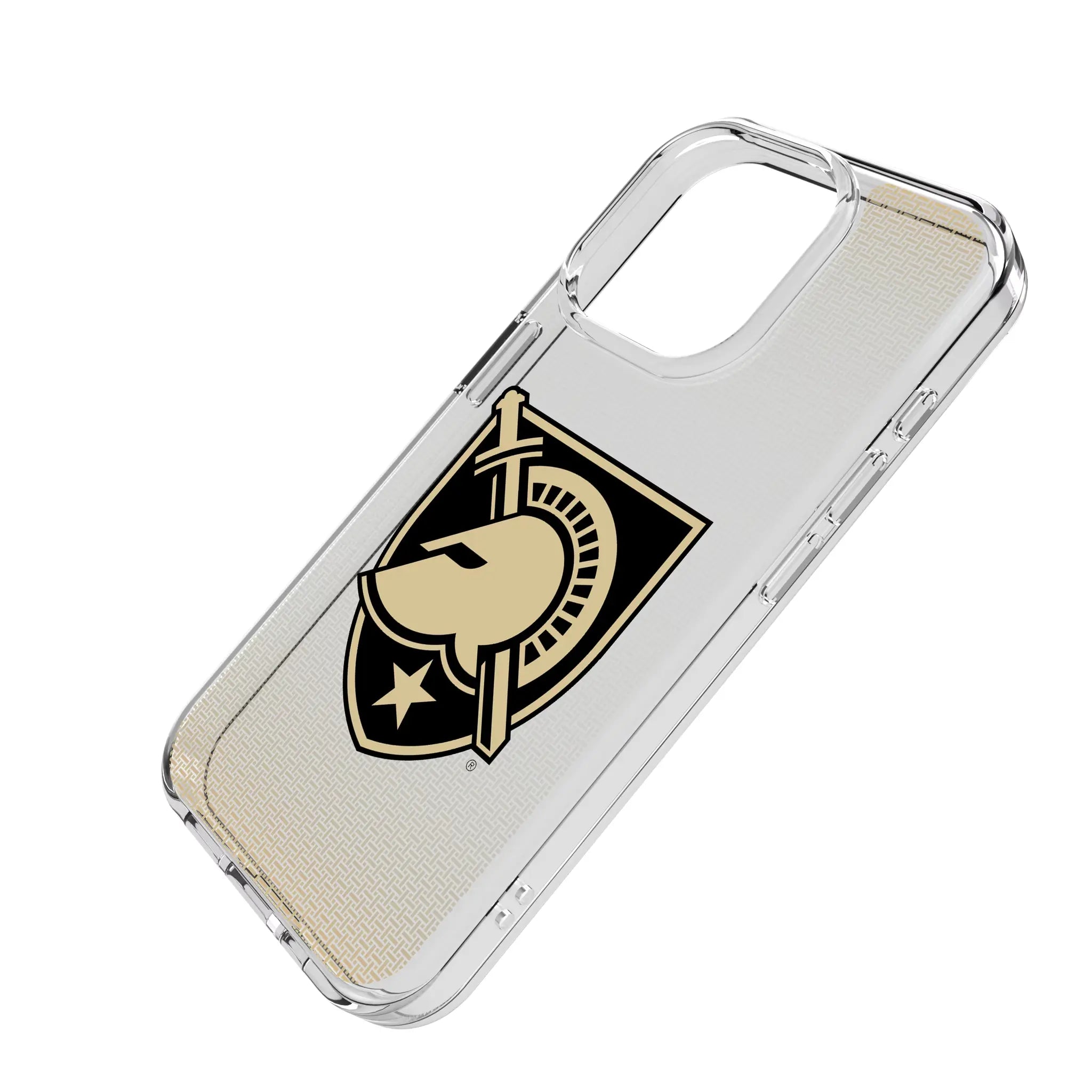 United States Military Academy Black Knights Linen Clear Phone Case for Apple iPhone