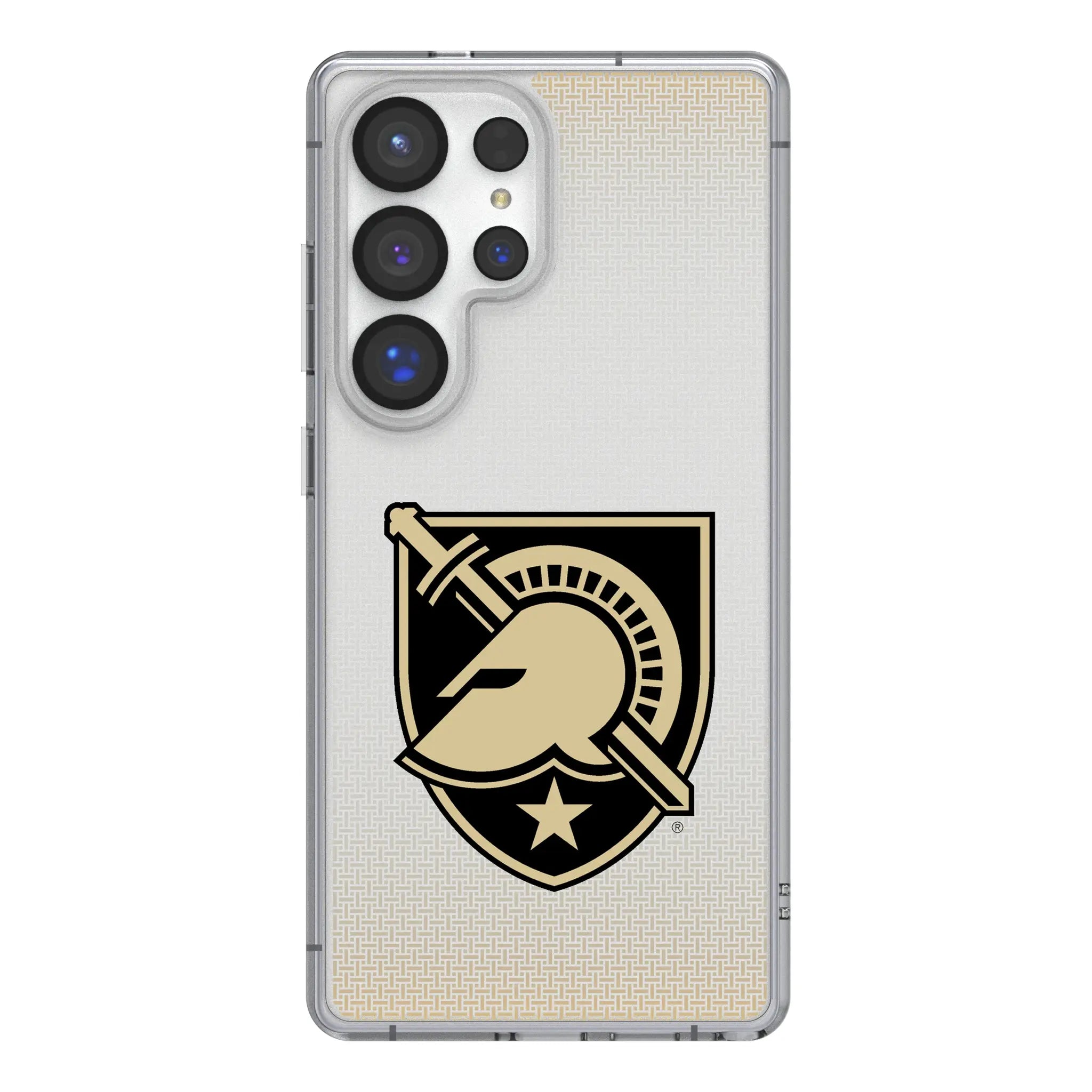 United States Military Academy Black Knights Linen Clear Phone Case for Samsung Galaxy
