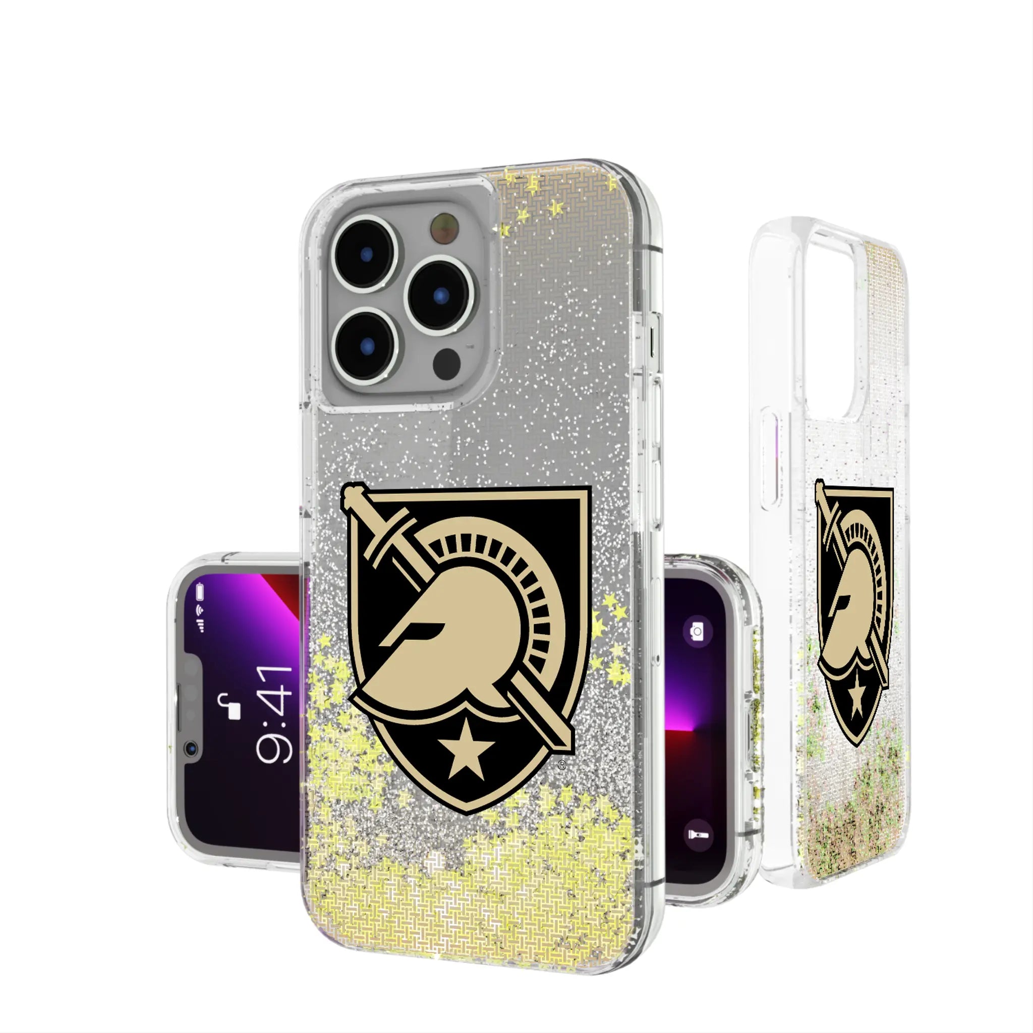 United States Military Academy Black Knights Linen Glitter Phone Case