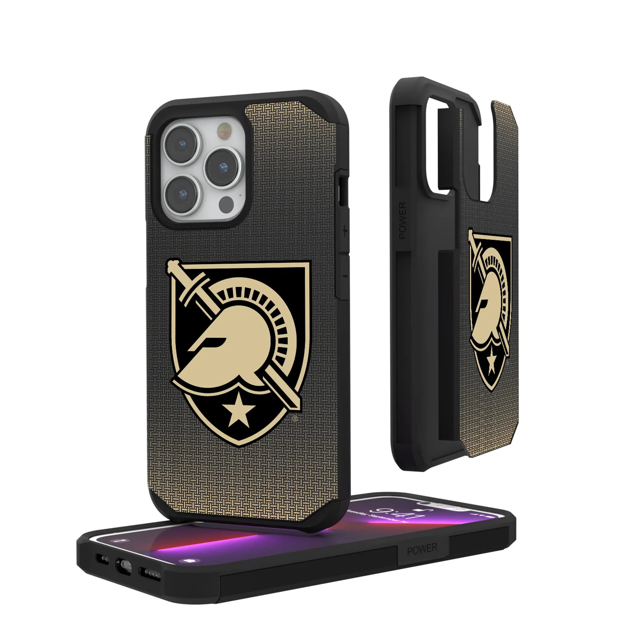 United States Military Academy Black Knights Linen Rugged Phone Case