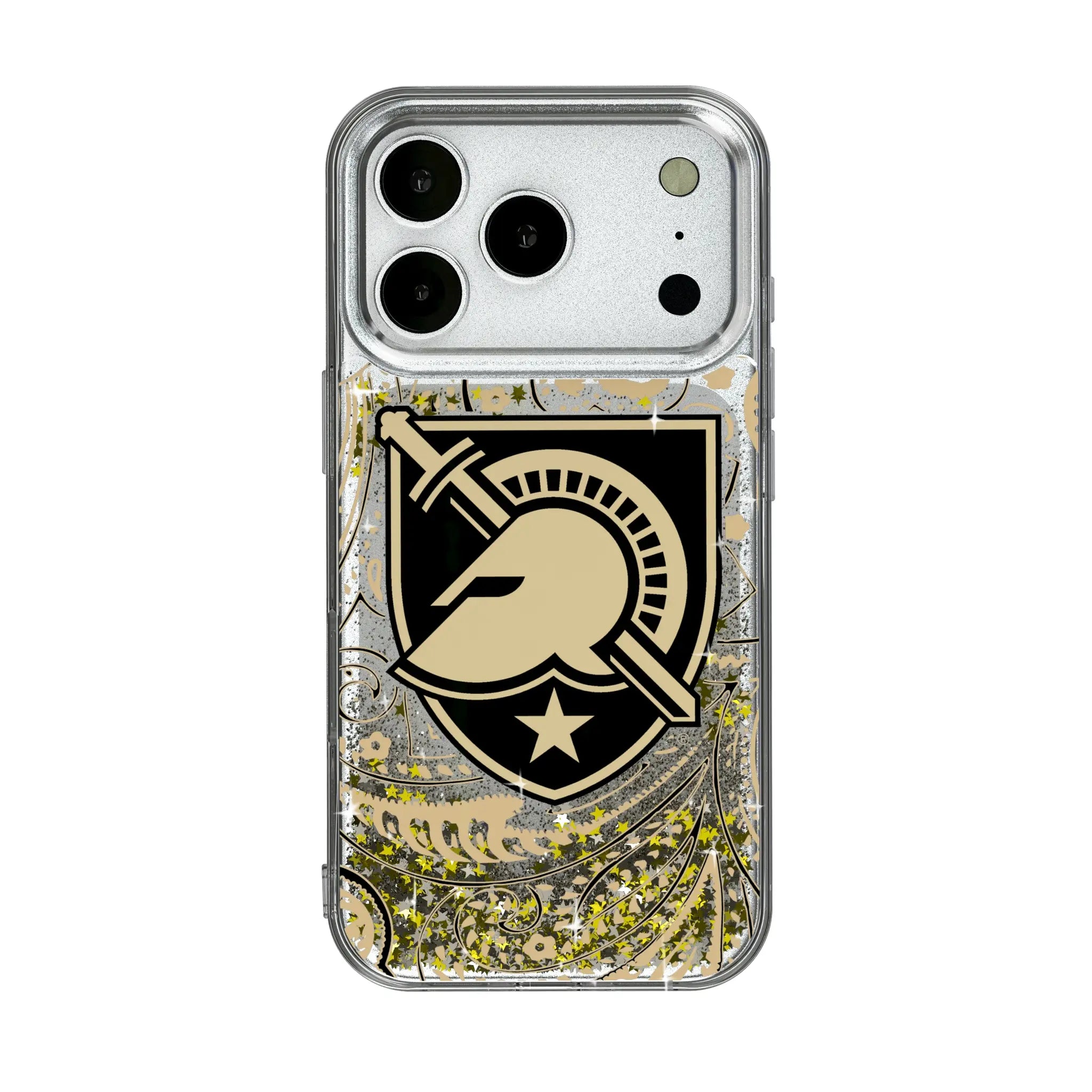 United States Military Academy Black Knights Paisley Glitter Phone Case