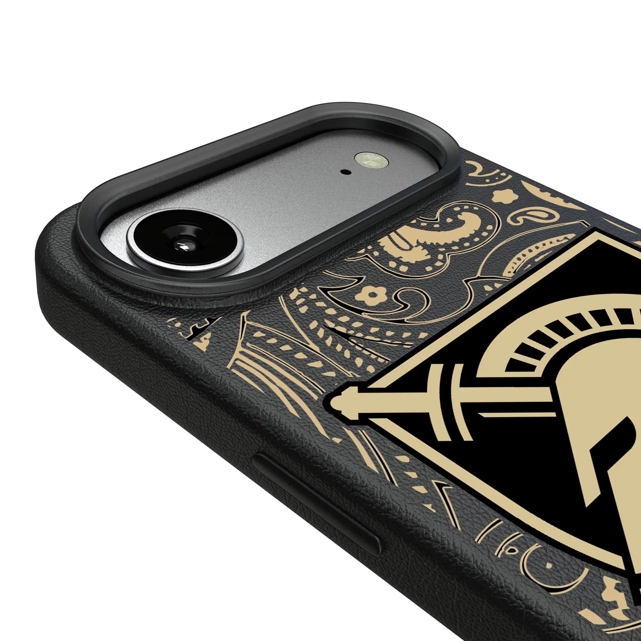 United States Military Academy Black Knights Paisley MagSafe Compatible Phone Case for Apple iPhone