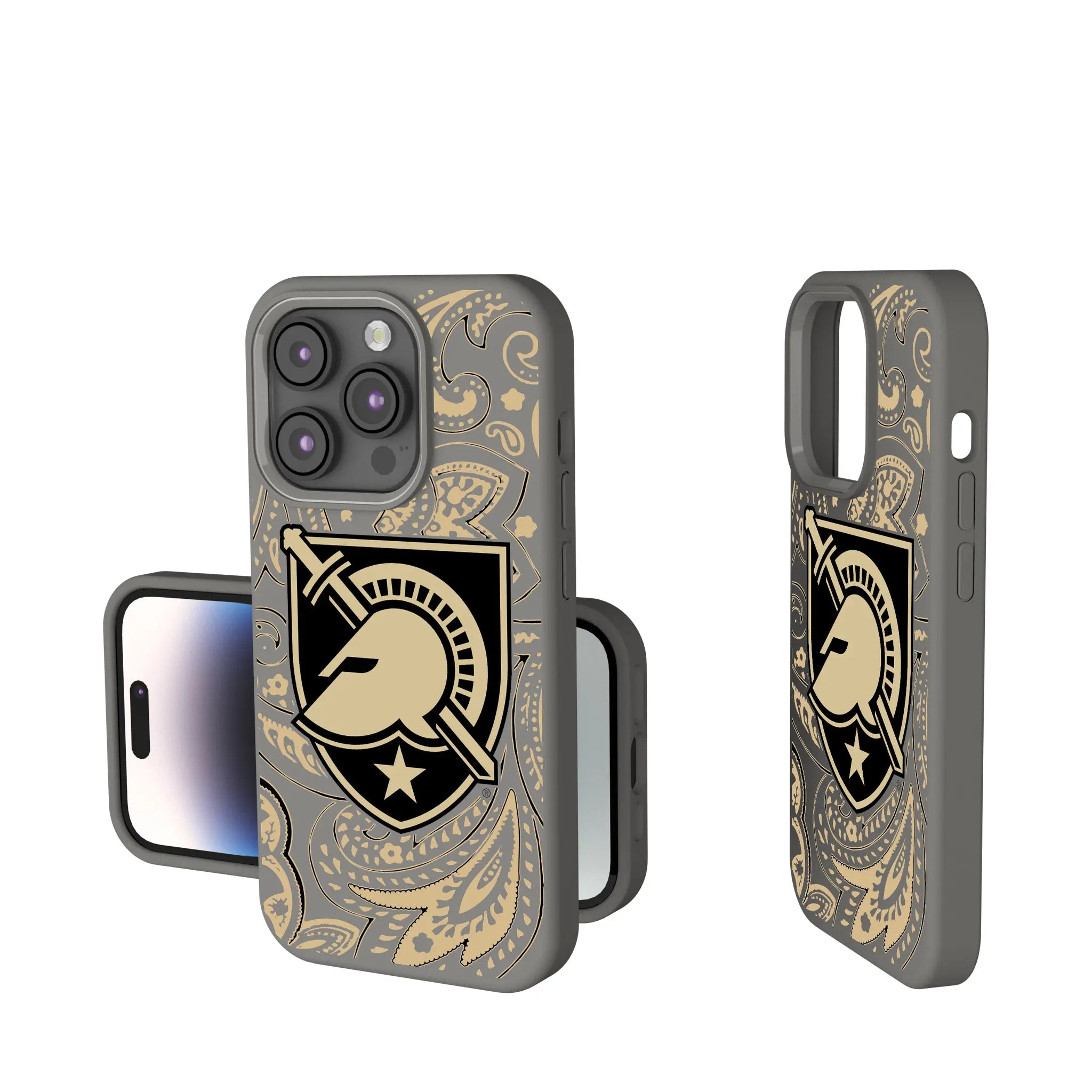 United States Military Academy Black Knights Paisley Soft Touch Phone Case
