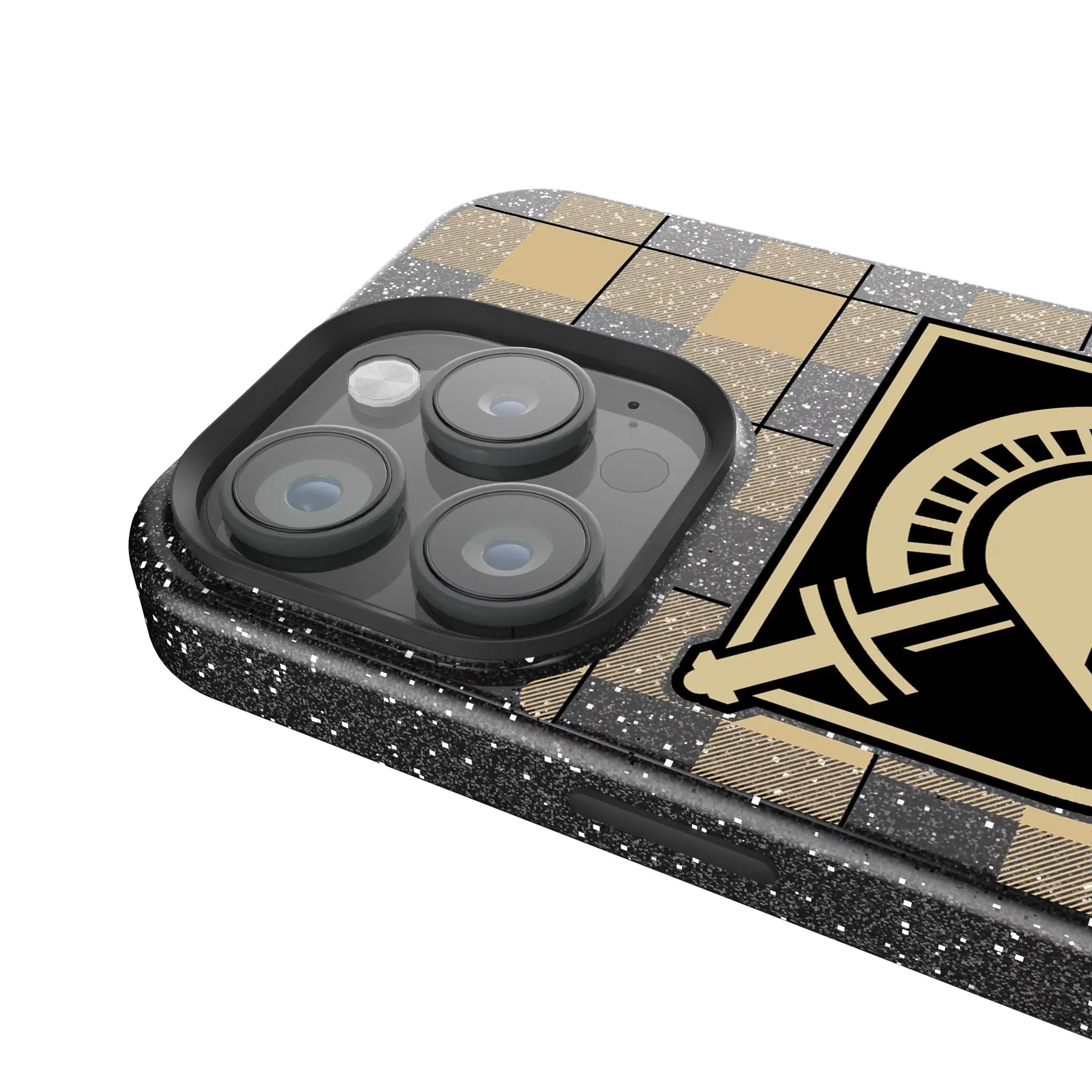 United States Military Academy Black Knights Plaid Bling Phone Case