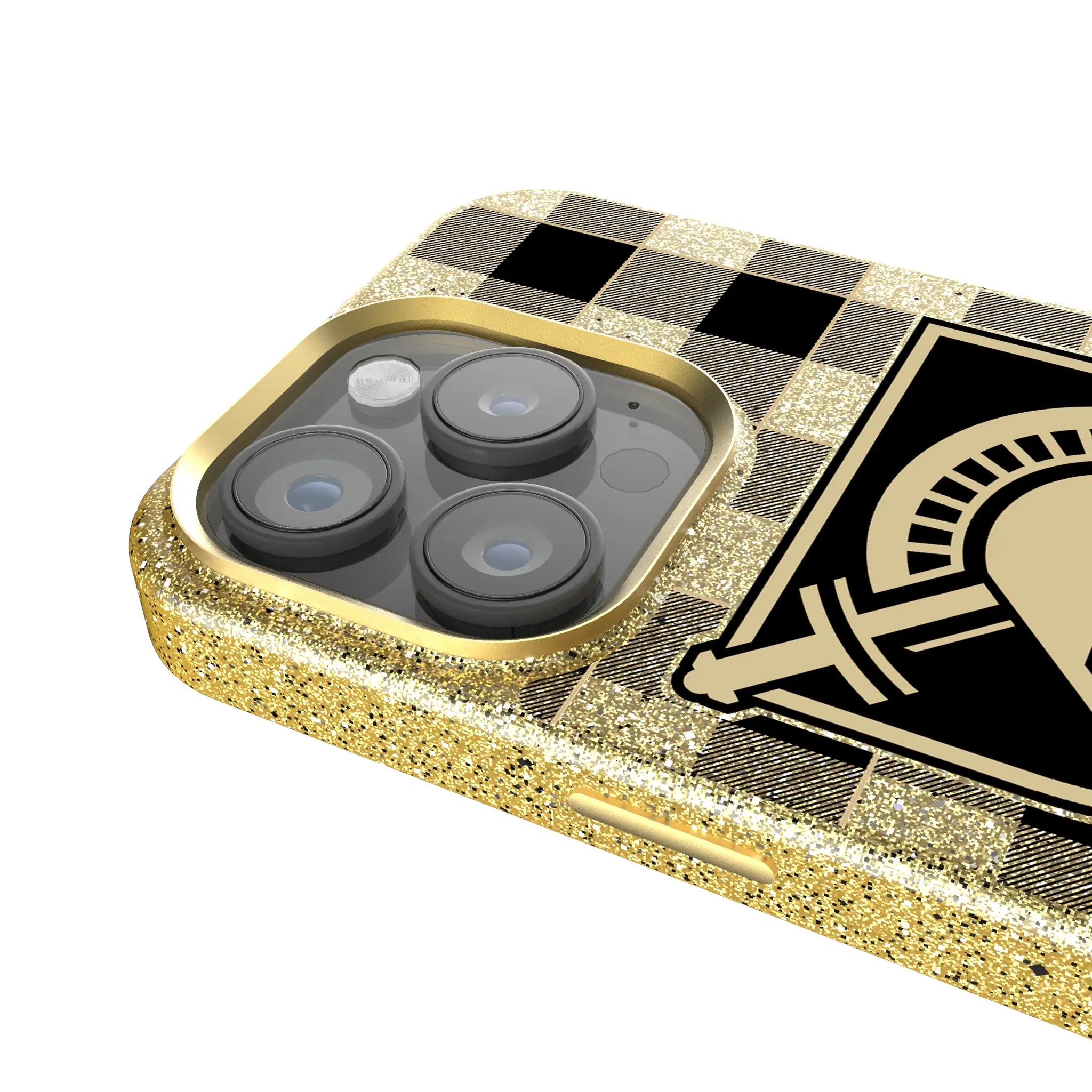 United States Military Academy Black Knights Plaid Bling Phone Case